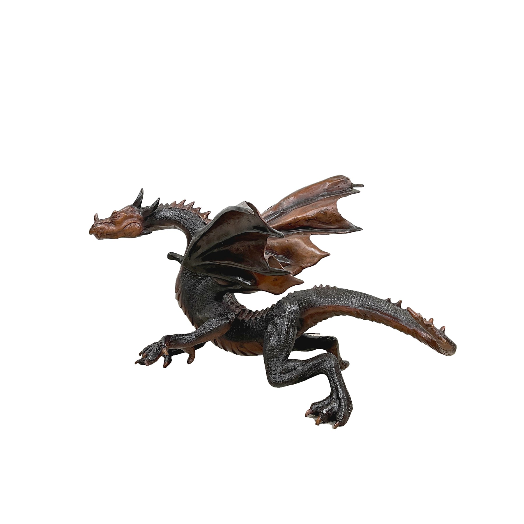 Walking Dragon Table-Top Bronze Statue