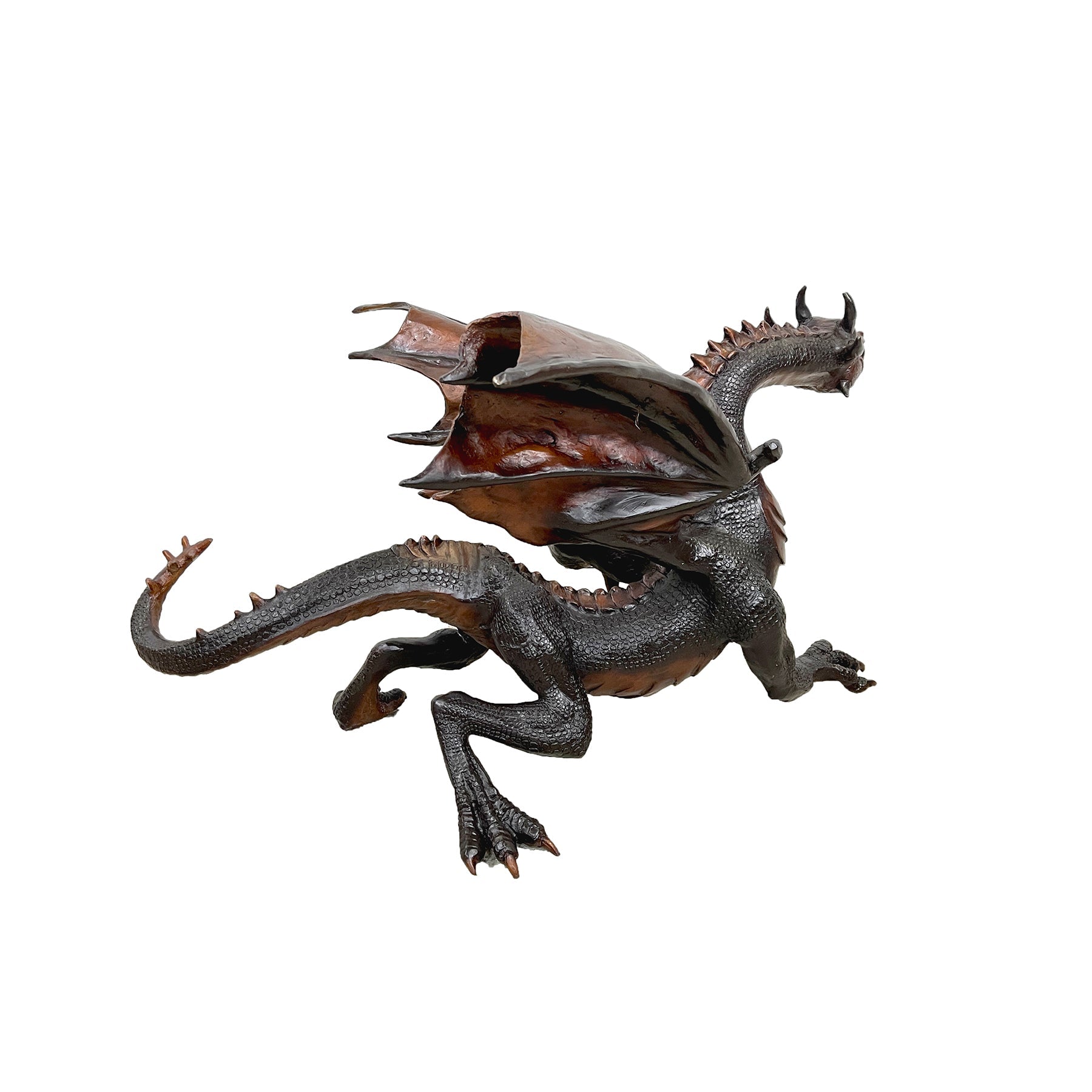 Walking Dragon Table-Top Bronze Statue