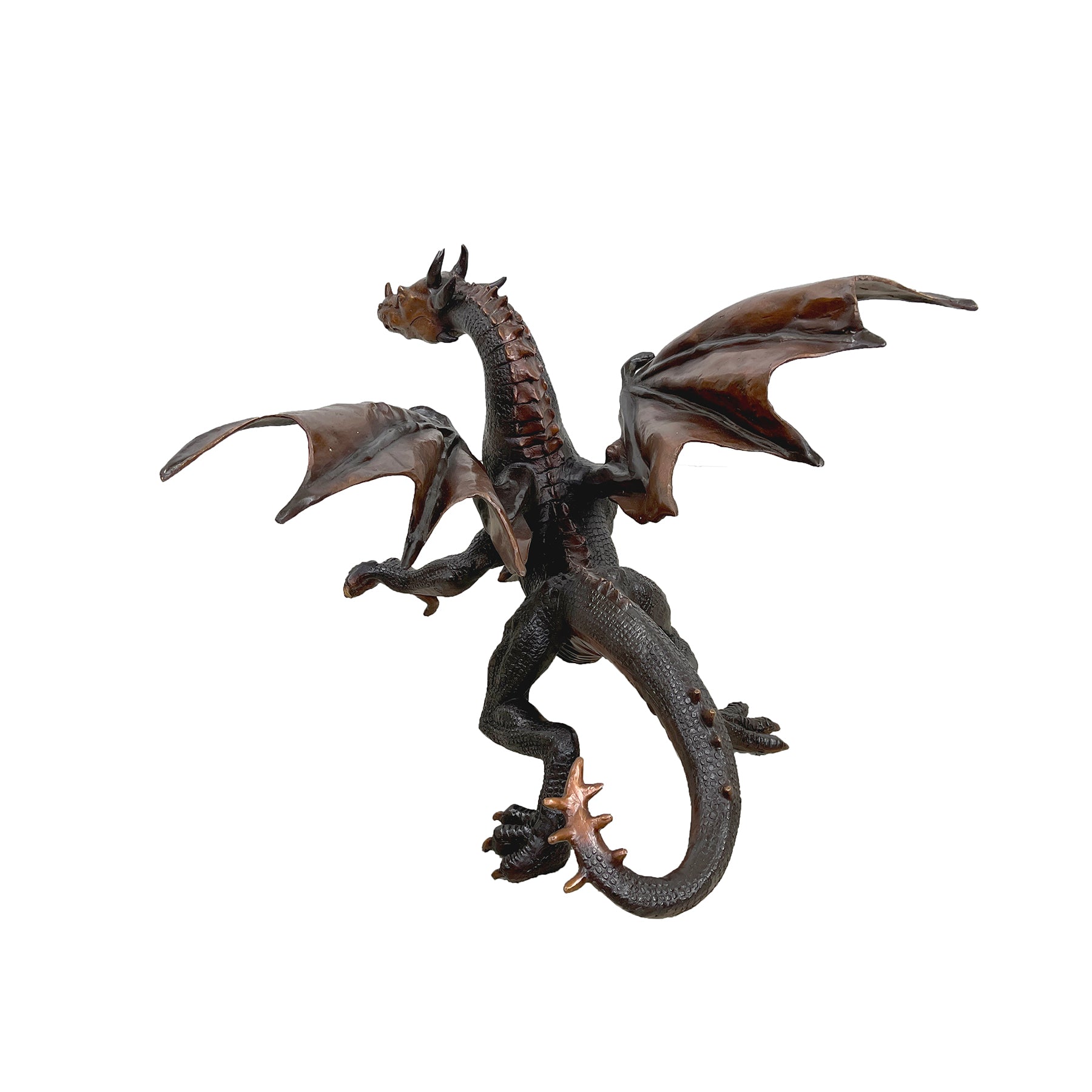 Walking Dragon Table-Top Bronze Statue