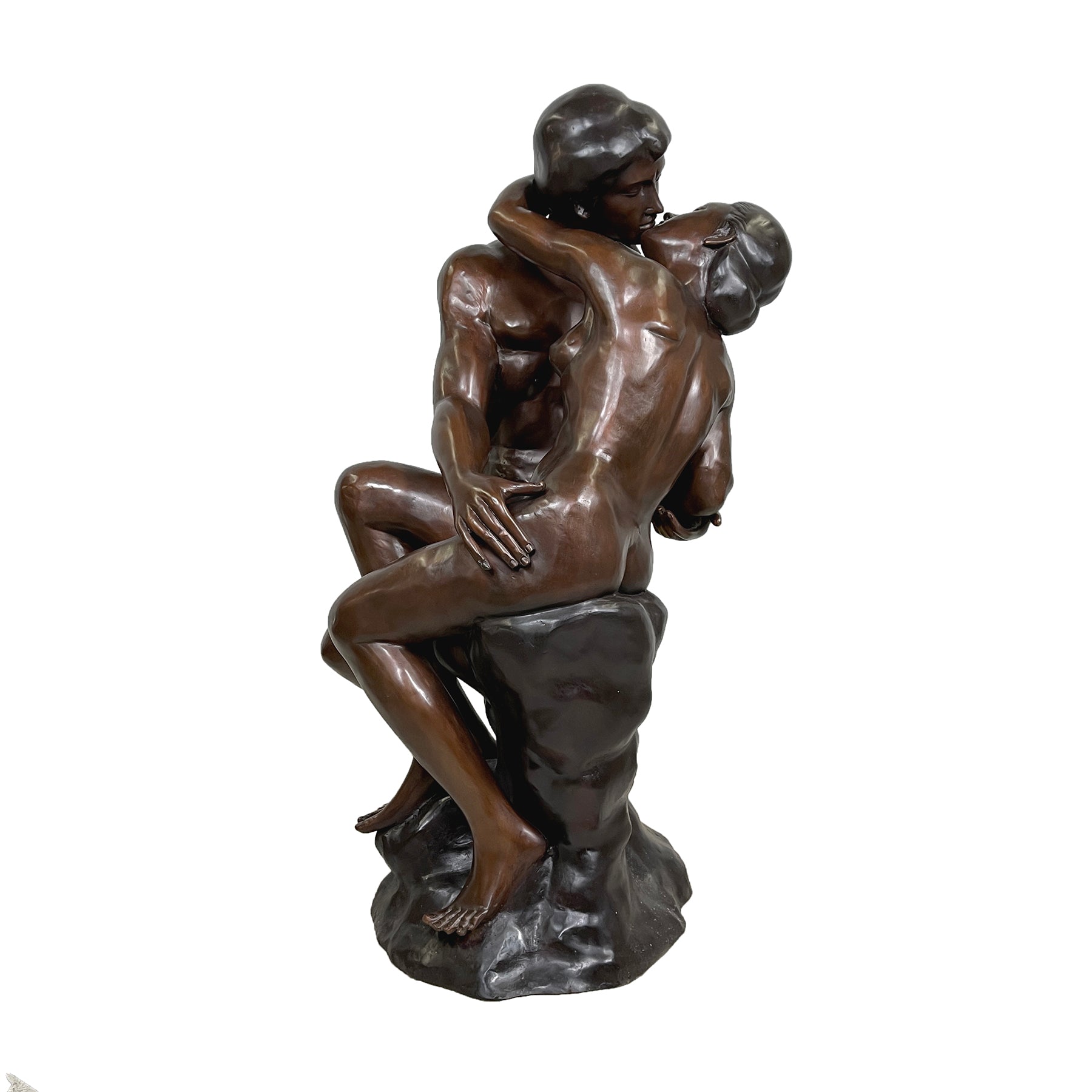 Large 'The Kiss' Bronze Statue