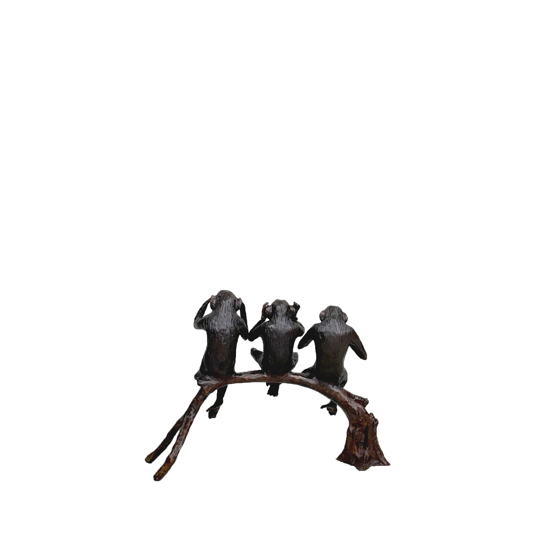 Three Wise Monkeys Table-top Bronze Statue