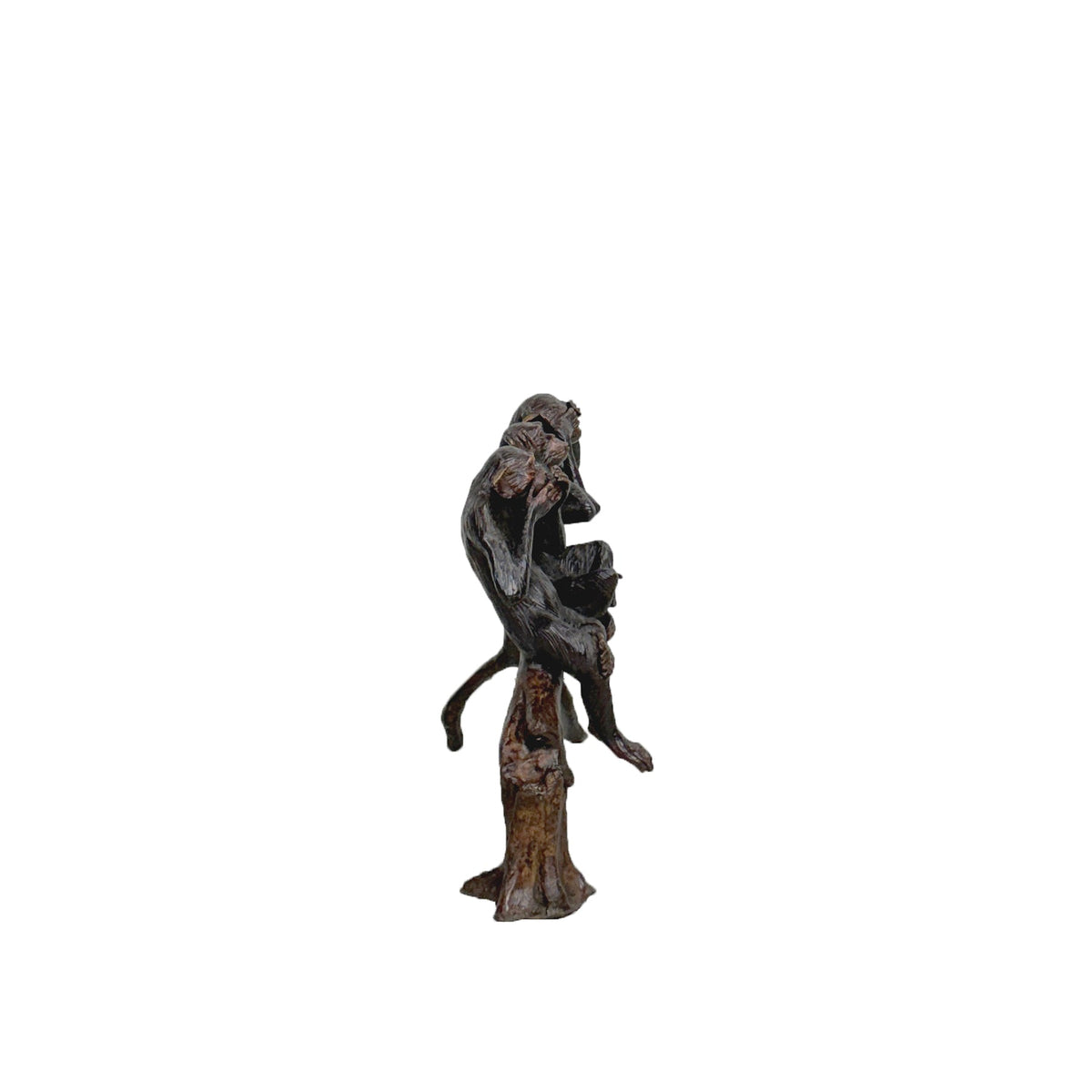 Three Monkey Table Three Wise Monkeys Table-top Bronze Statue