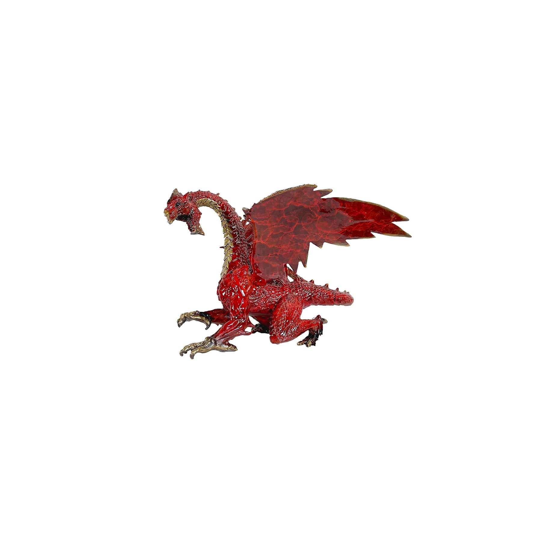 Color Finish Dragon Bronze Table-top Statue