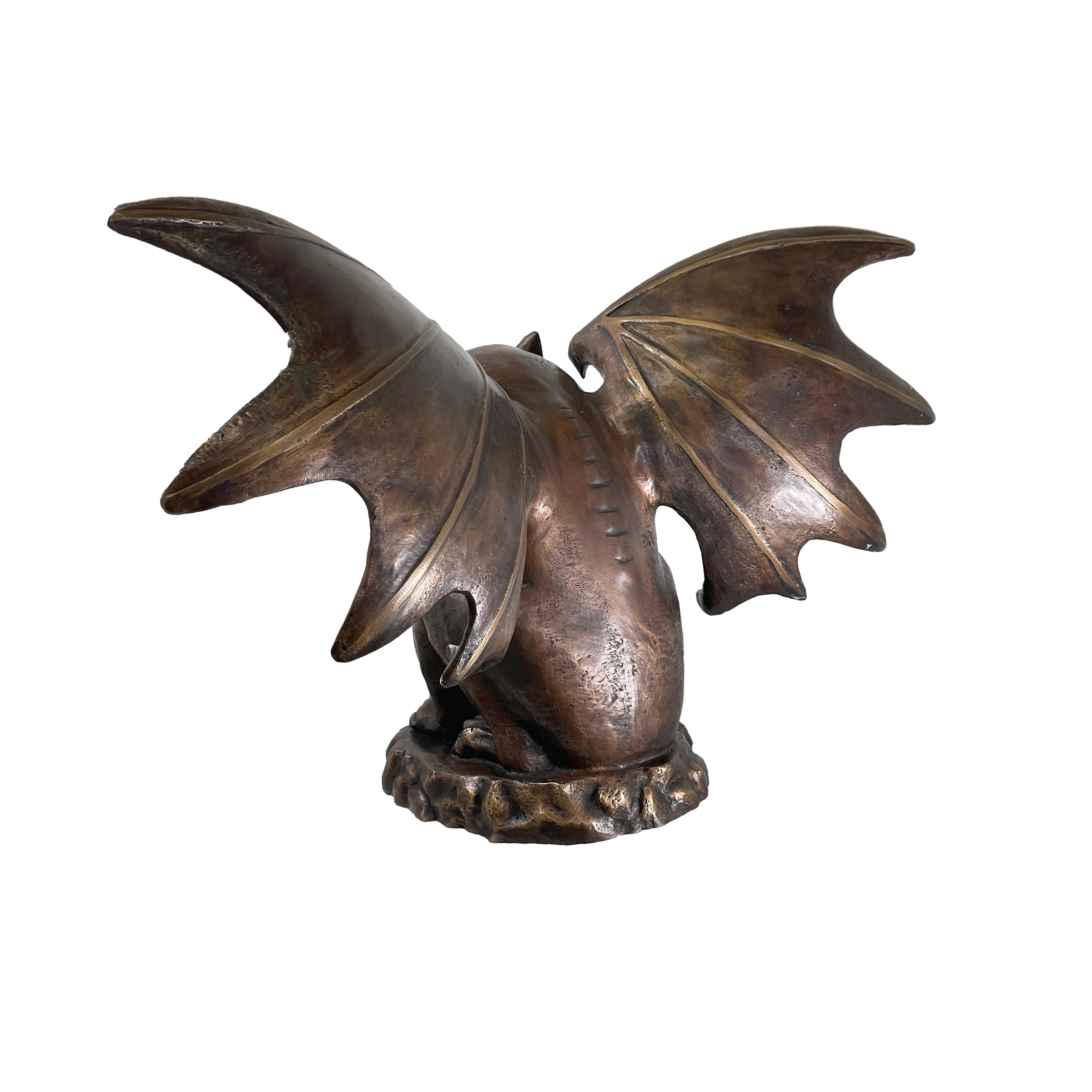 Gargoyle Bronze Statue - Gothic Tabletop Sculpture