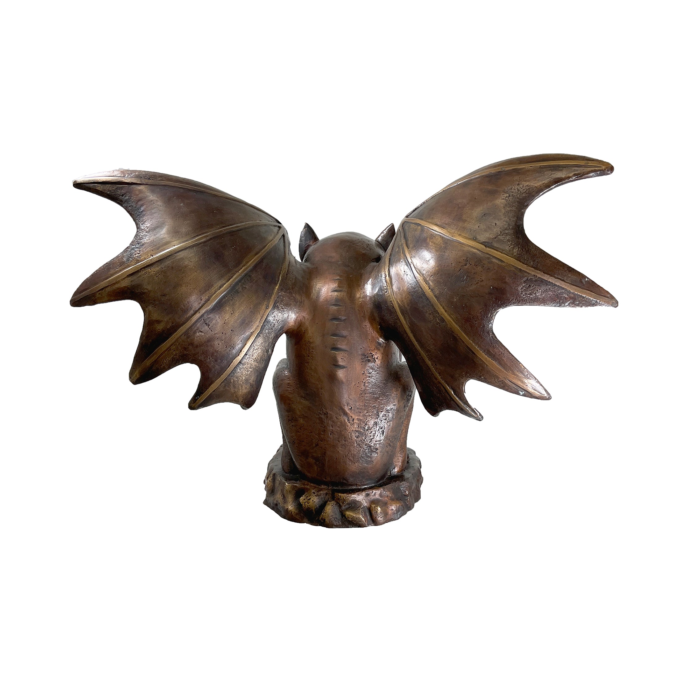 Gargoyle Bronze Statue - Gothic Tabletop Sculpture