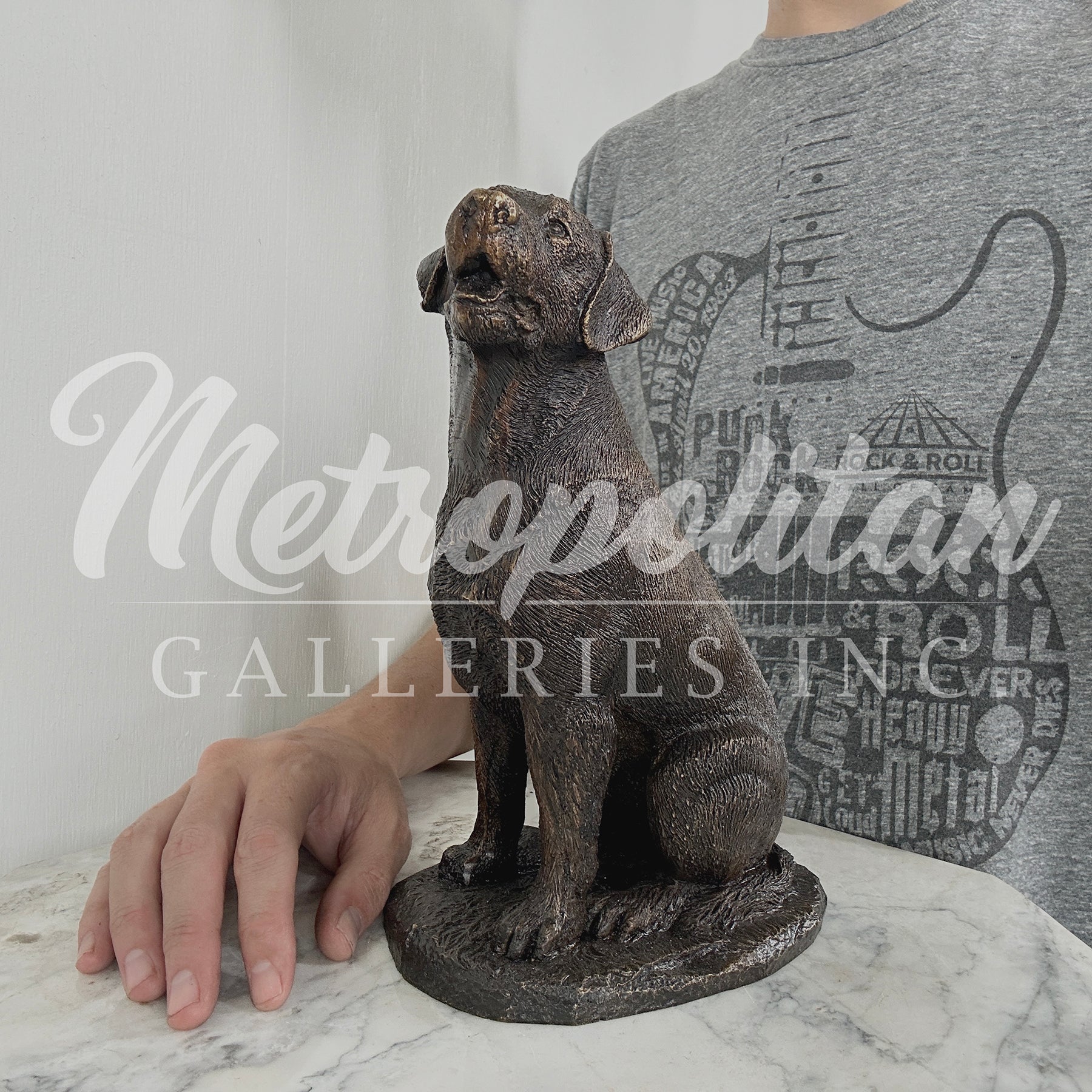 Labrador Retriever Bronze Sculpture