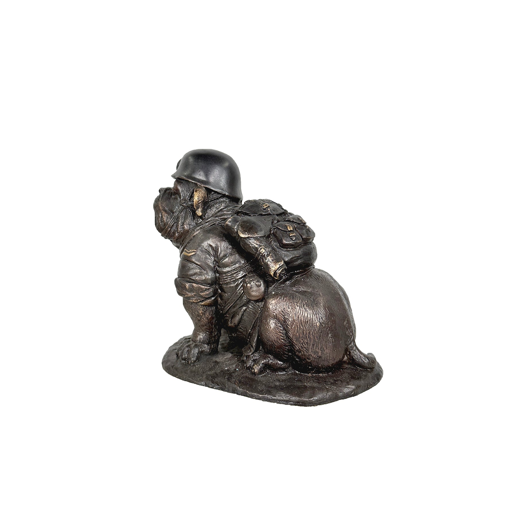 Soldier Bulldog Bronze Statue