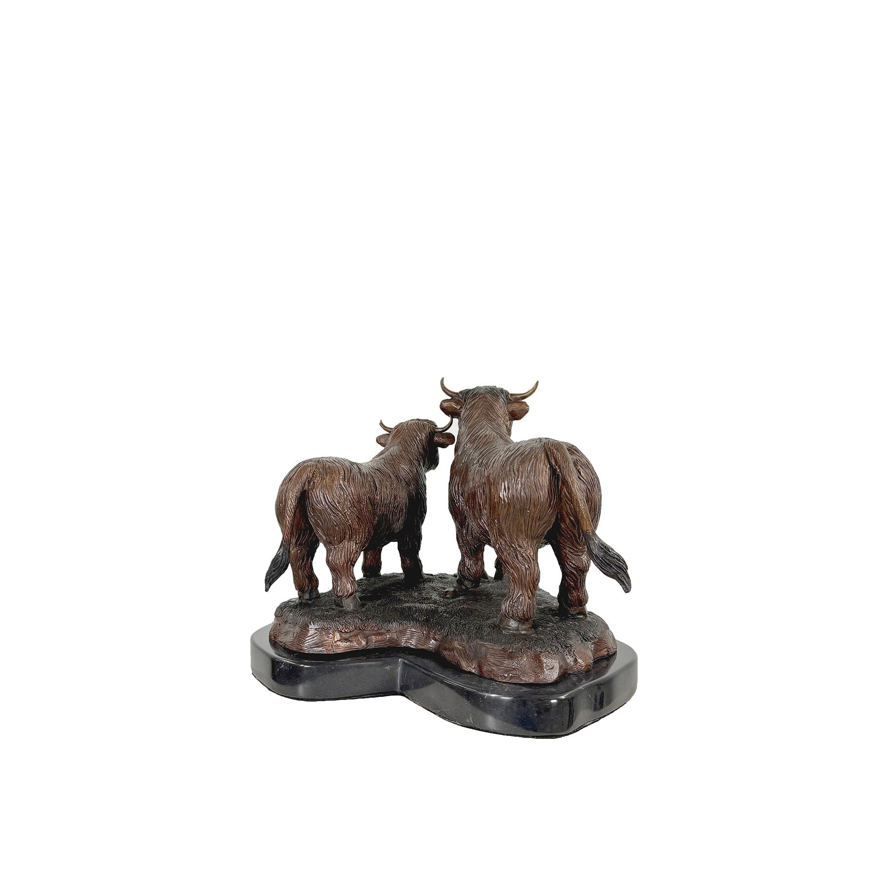 Highland Cows Table-top Bronze Statue