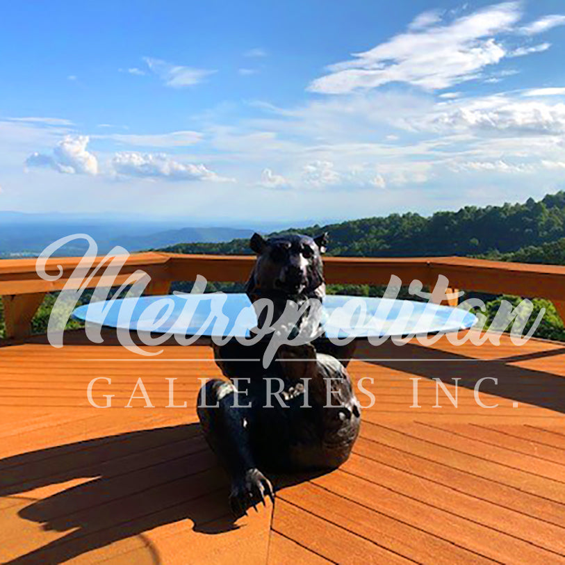 Bear Coffee Table Base Bronze Statue