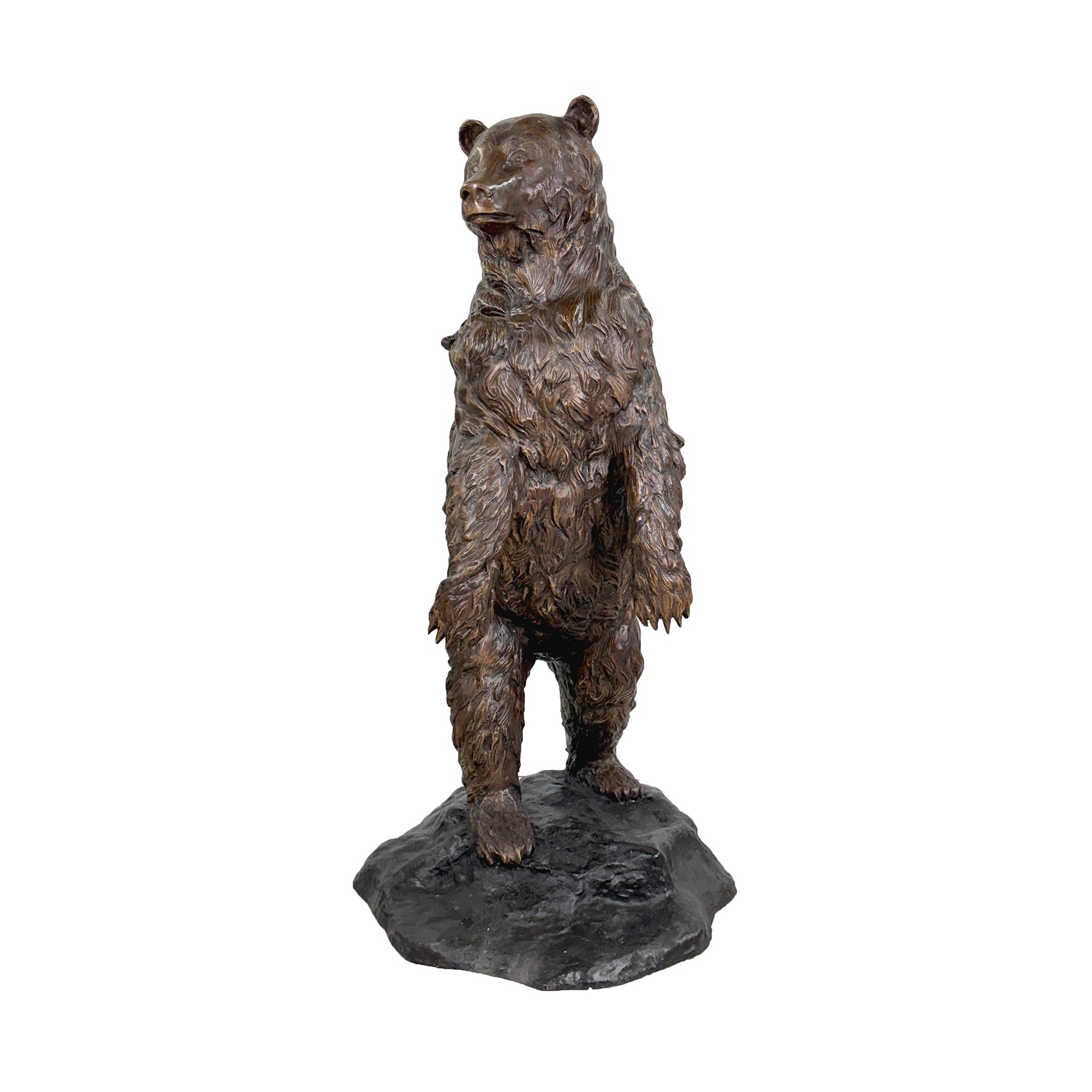 Standing Mama Puff Bear Bronze Statue