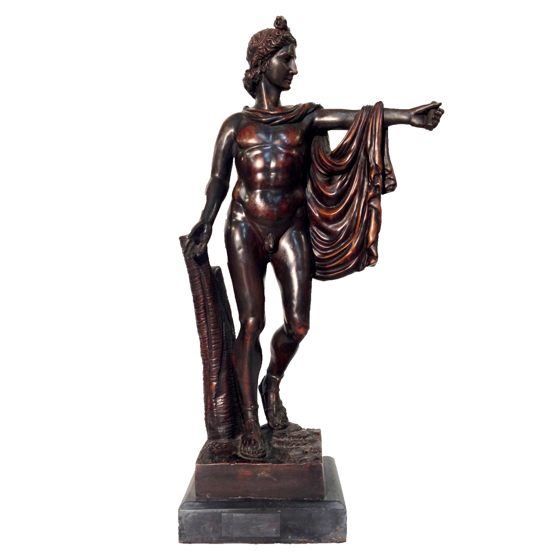 Apollo Table-top Bronze Statue - Classical Greek Art