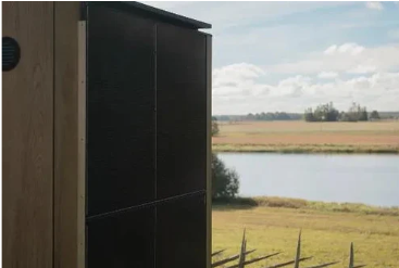 Thermasol Solaris - Tile Oak, 2-5 Person, Solar-Powered Outdoor Sauna