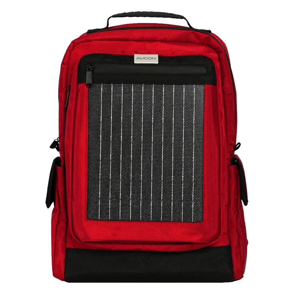 High-tech Unisex Portable Solar Backpack with Charging Port Smart Outdoor Bag Powered by Solar Panels