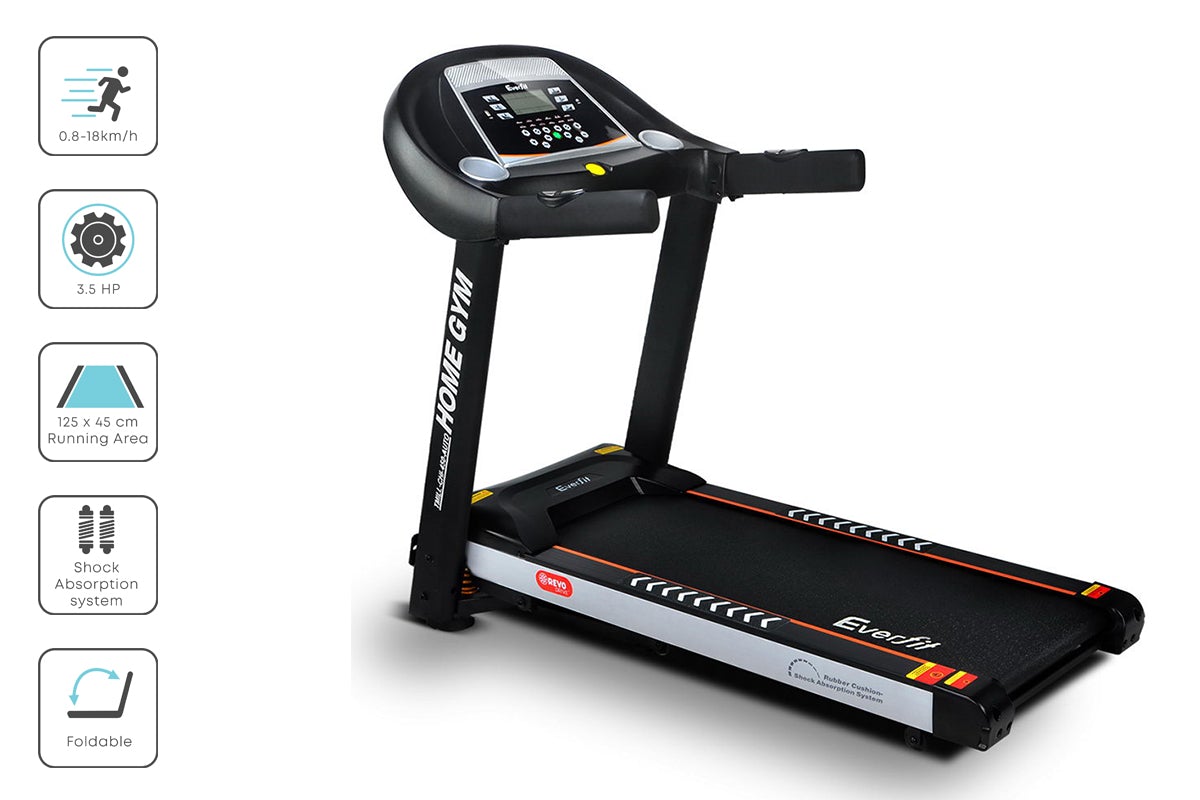 Everfit Electric Treadmill 45cm Incline Running Home Gym Fitness