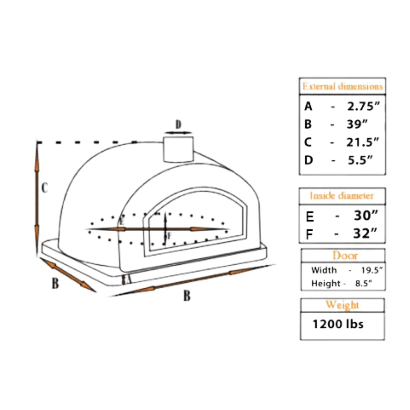 LUME LARGO PREMIUM PIZZA OVEN