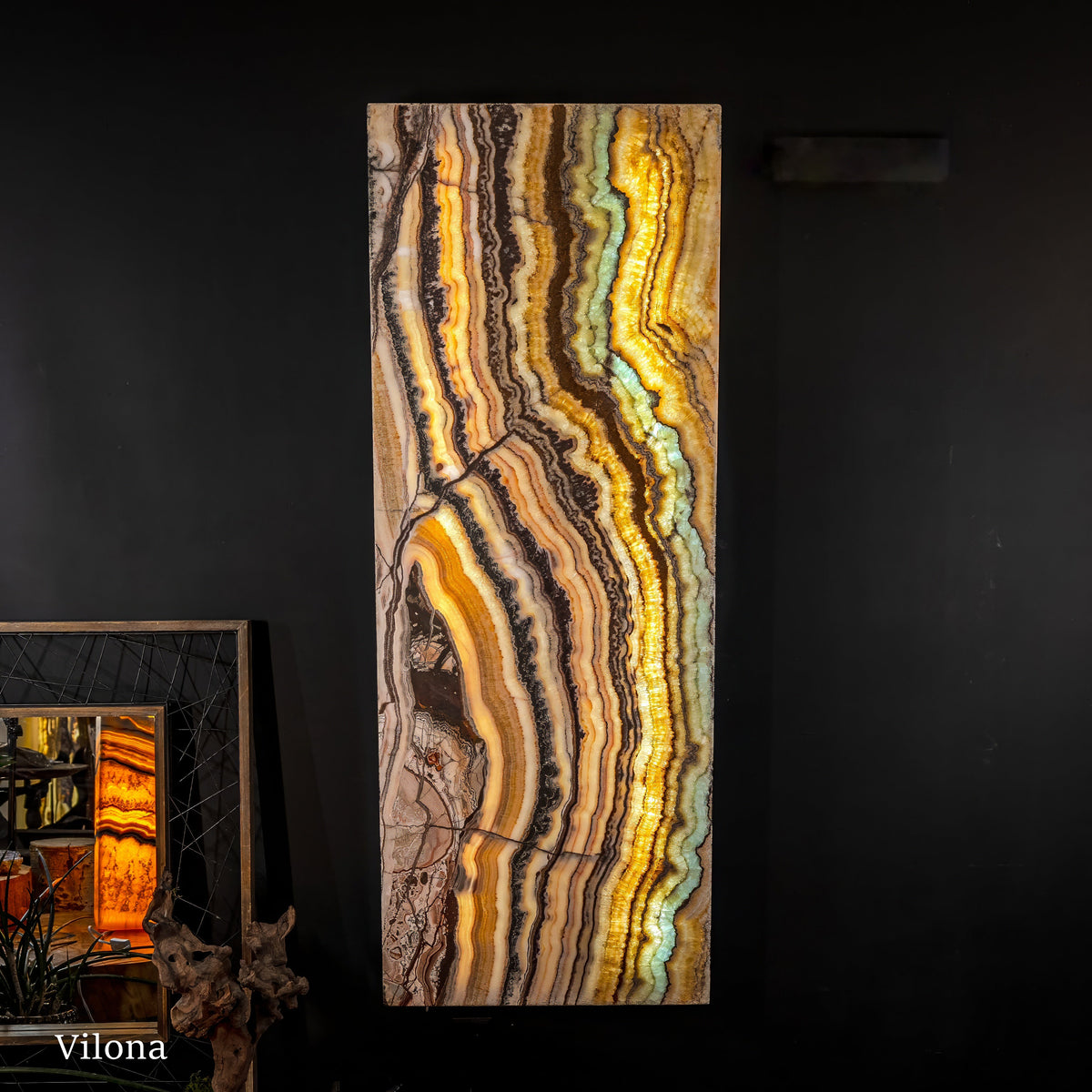Crystal Panel Aqua Onyx Crystal Wall Panels #1 (Single)