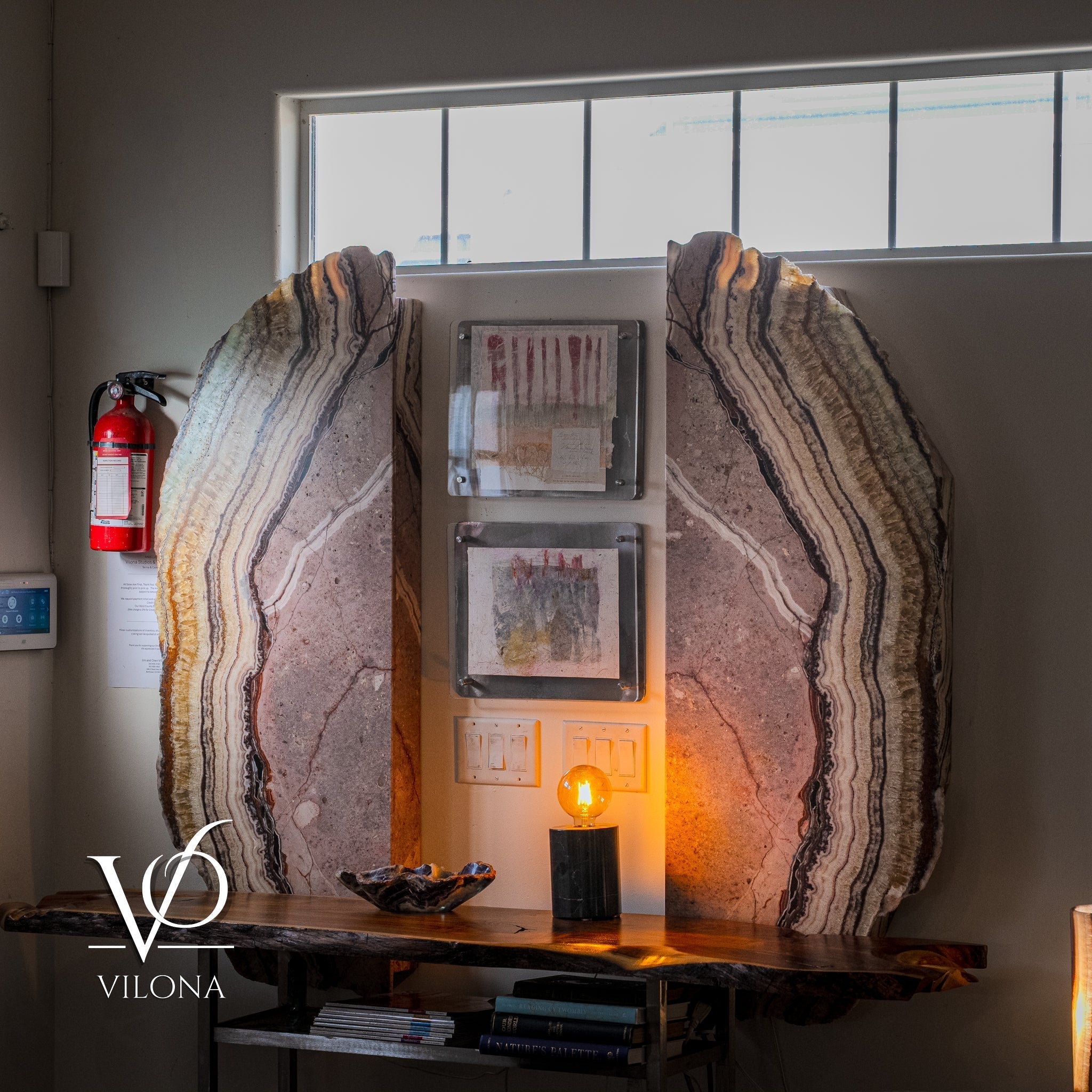 Aqua Onyx Wall Panels (Set #1 Live Edge)