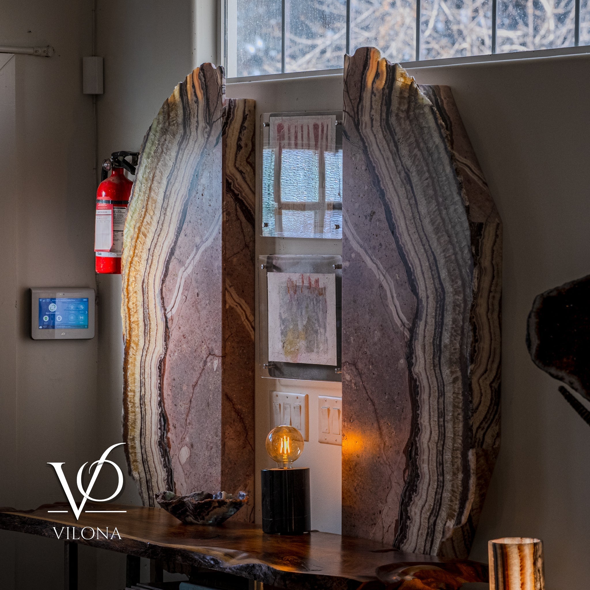 Aqua Onyx Wall Panels (Set #1 Live Edge)