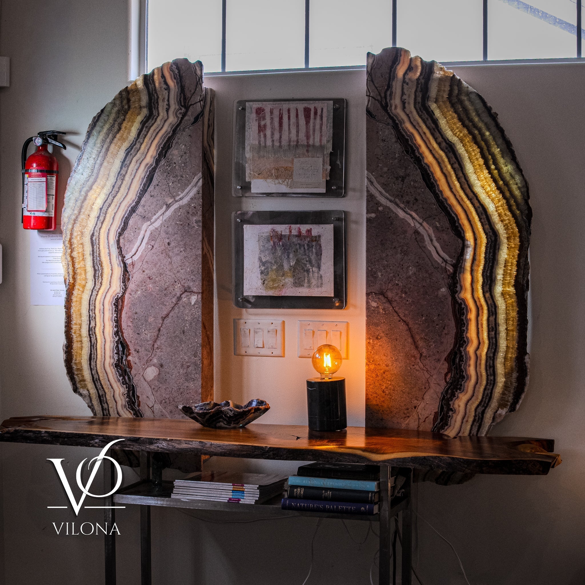 Aqua Onyx Wall Panels (Set #1 Live Edge)