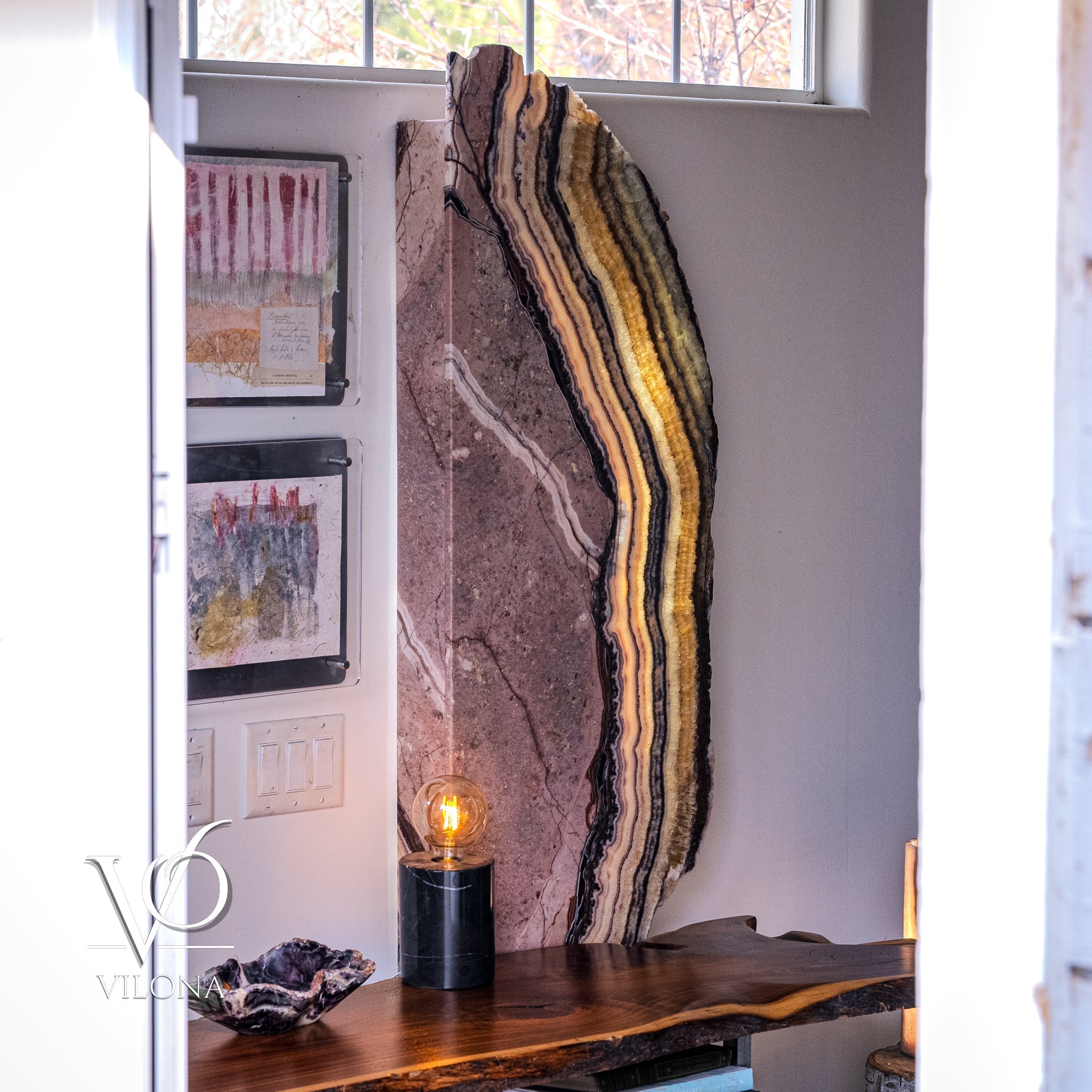 Aqua Onyx Wall Panels (Set #1 Live Edge)