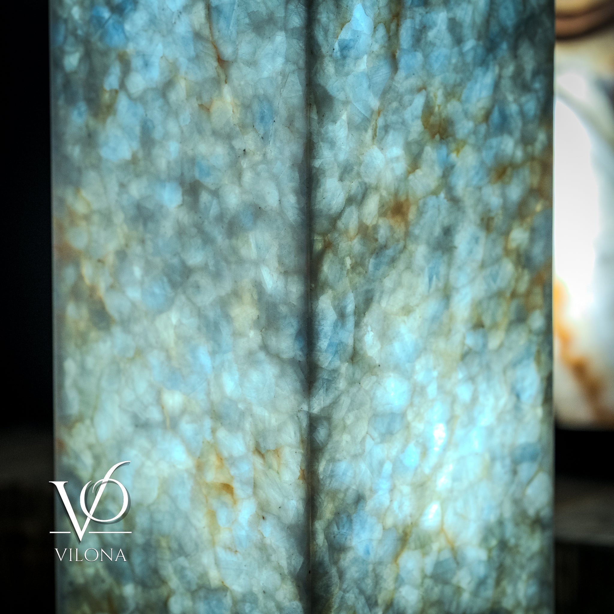 Arctic Onyx Floor Lamp - Medium - 51.5"H x 10"W - Square - #2