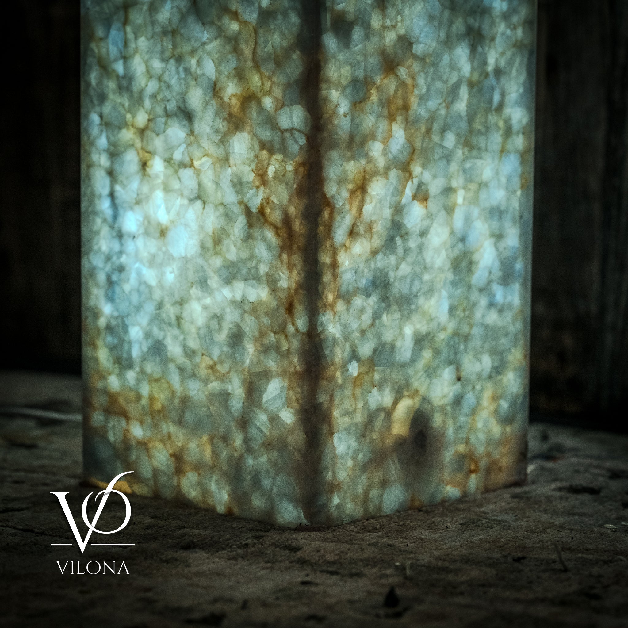 Arctic Onyx Floor Lamp - Medium - 51.5"H x 10"W - Square - #2