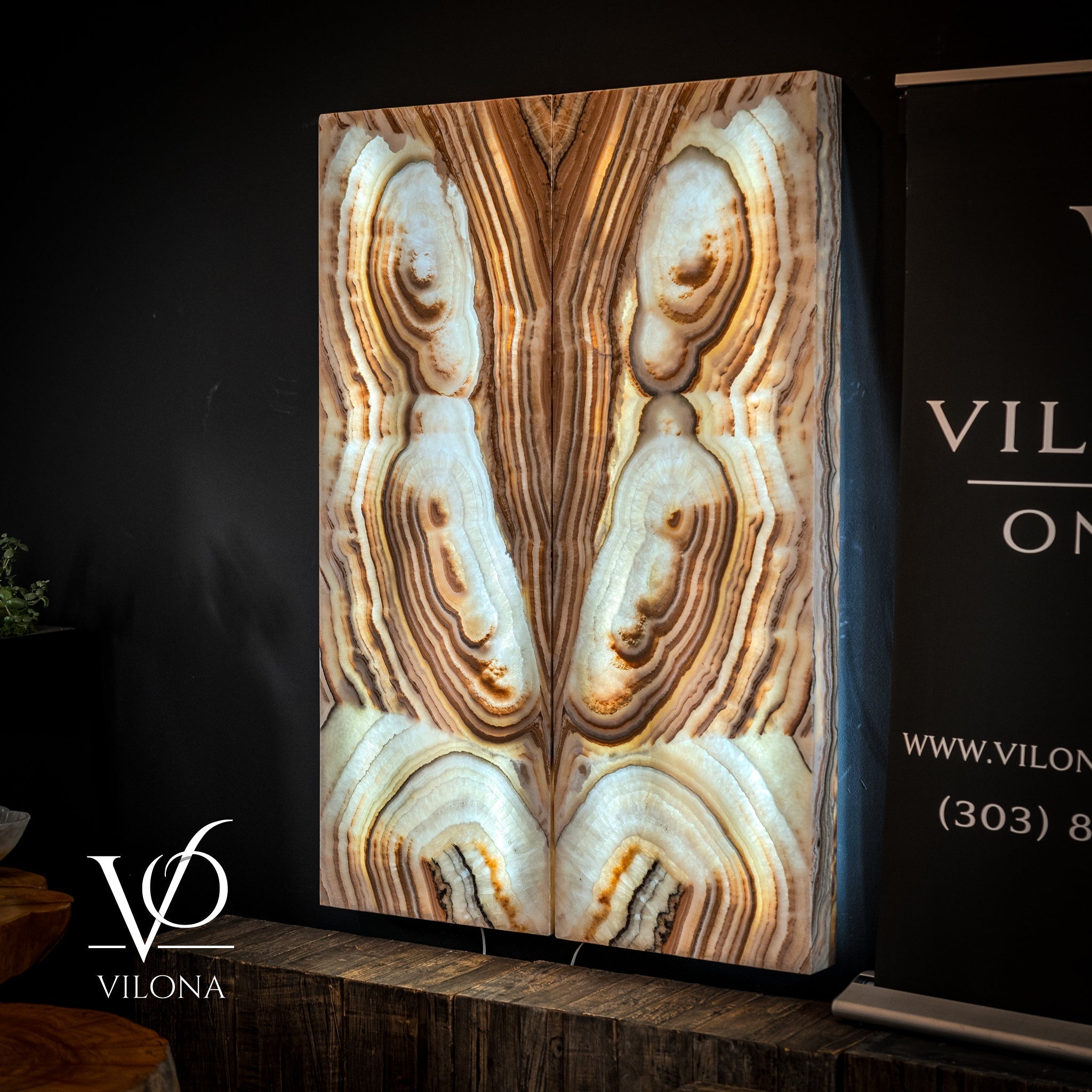 Exotic Sahara Onyx Wall Panels (Set #5) Style 2