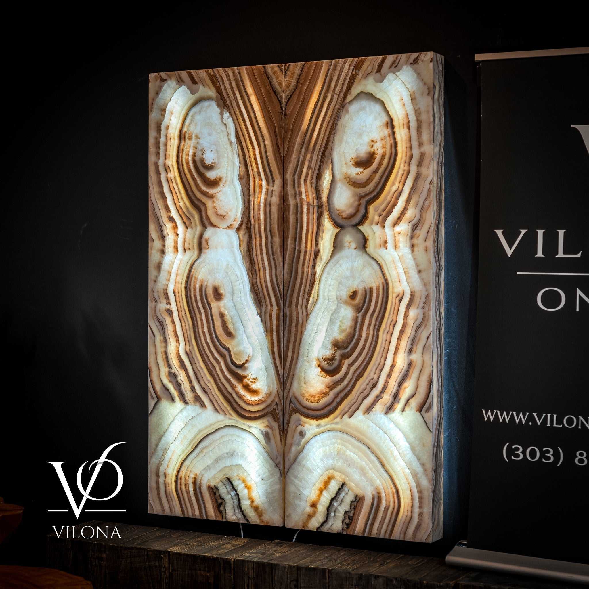 Exotic Sahara Onyx Wall Panels (Set #5) Style 2