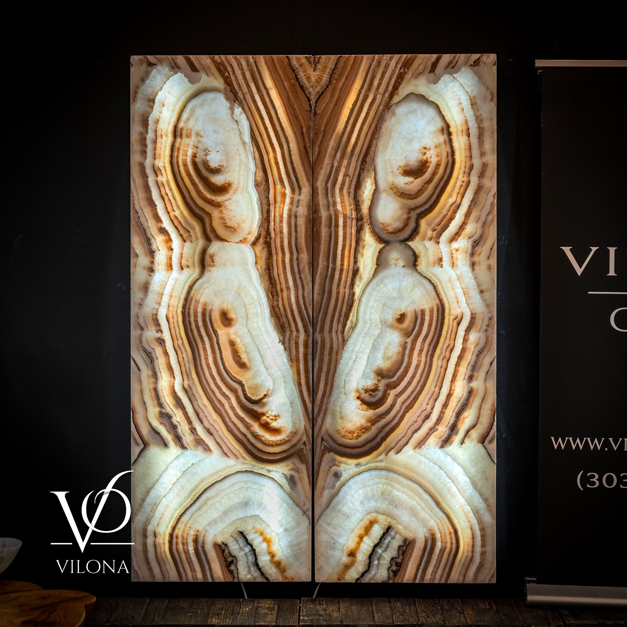 Exotic Sahara Onyx Wall Panels (Set #5) Style 2