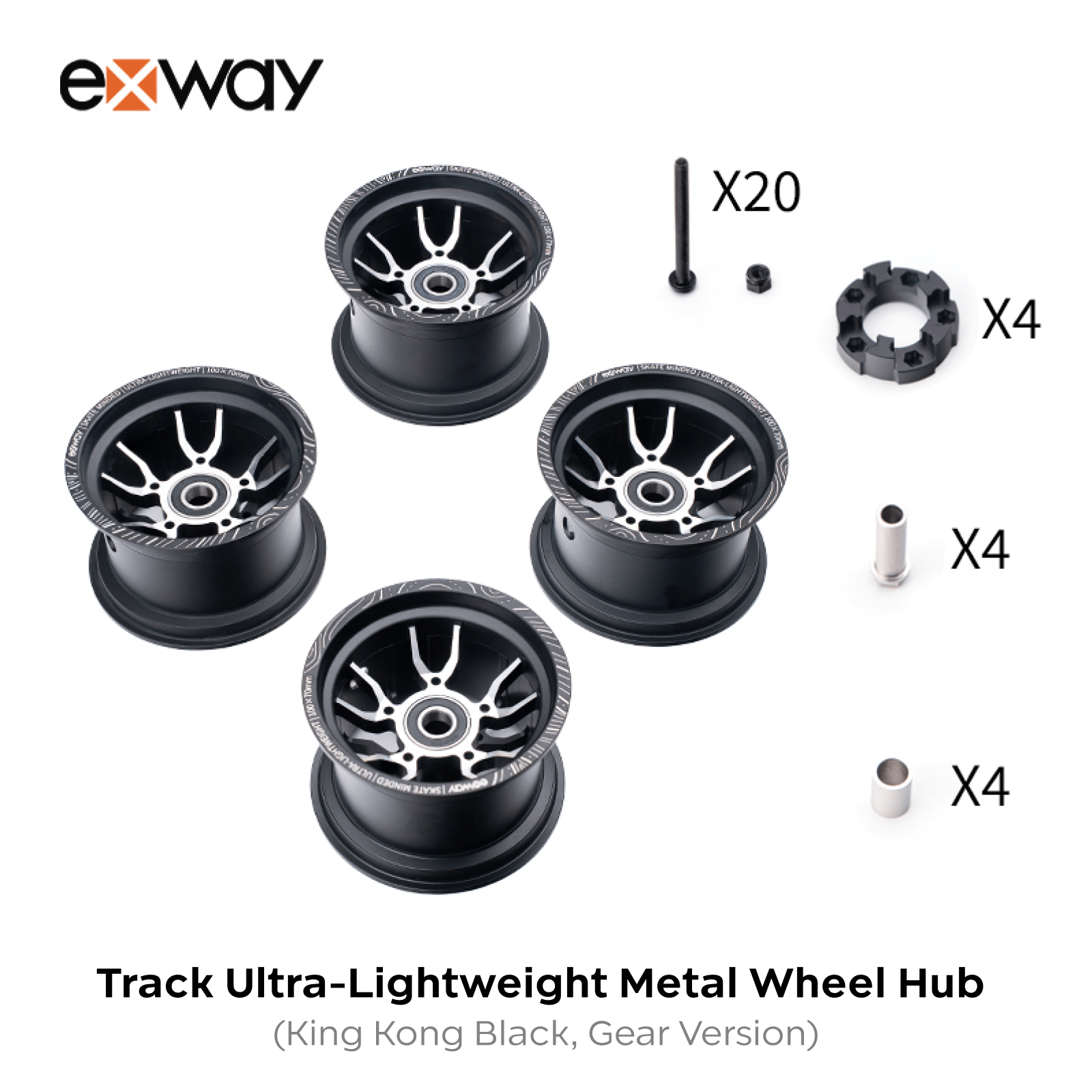 Exway ACE Track Series H78 Ultra-Lightweight Metal Wheel Hub