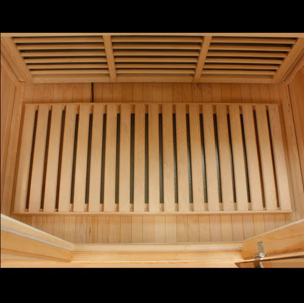Maxxus Avignon 3 Person Corner Near Zero EMF FAR Infrared Sauna – Canadian Red Cedar MX-K356-01-ZF CED