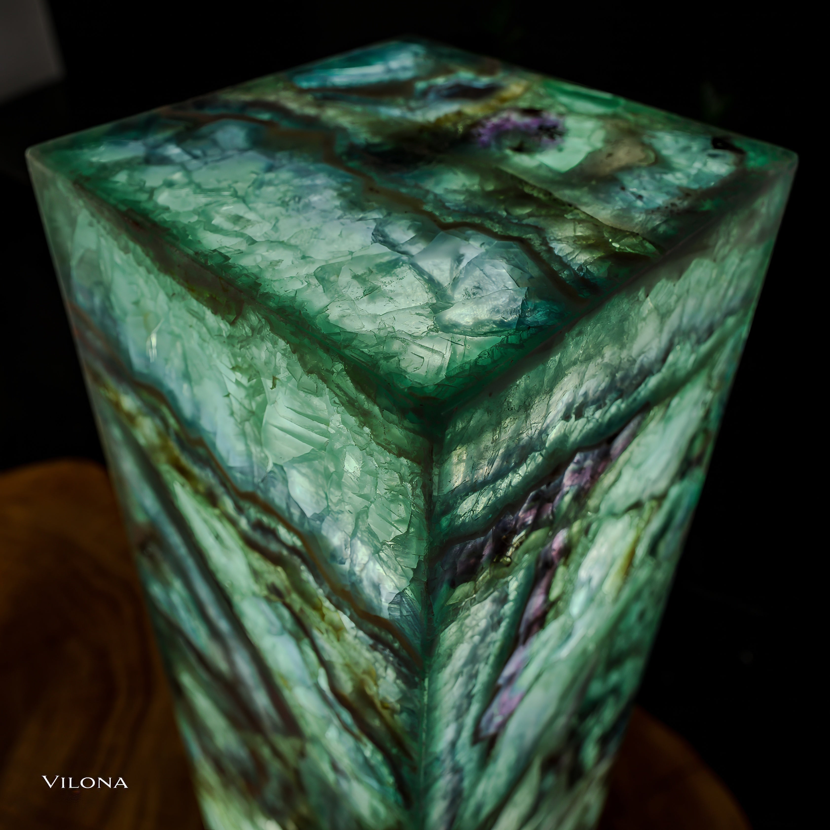 Fluorite Floor Lamp - Small - 39.5"H x 7.75"W - Square - (10/19)