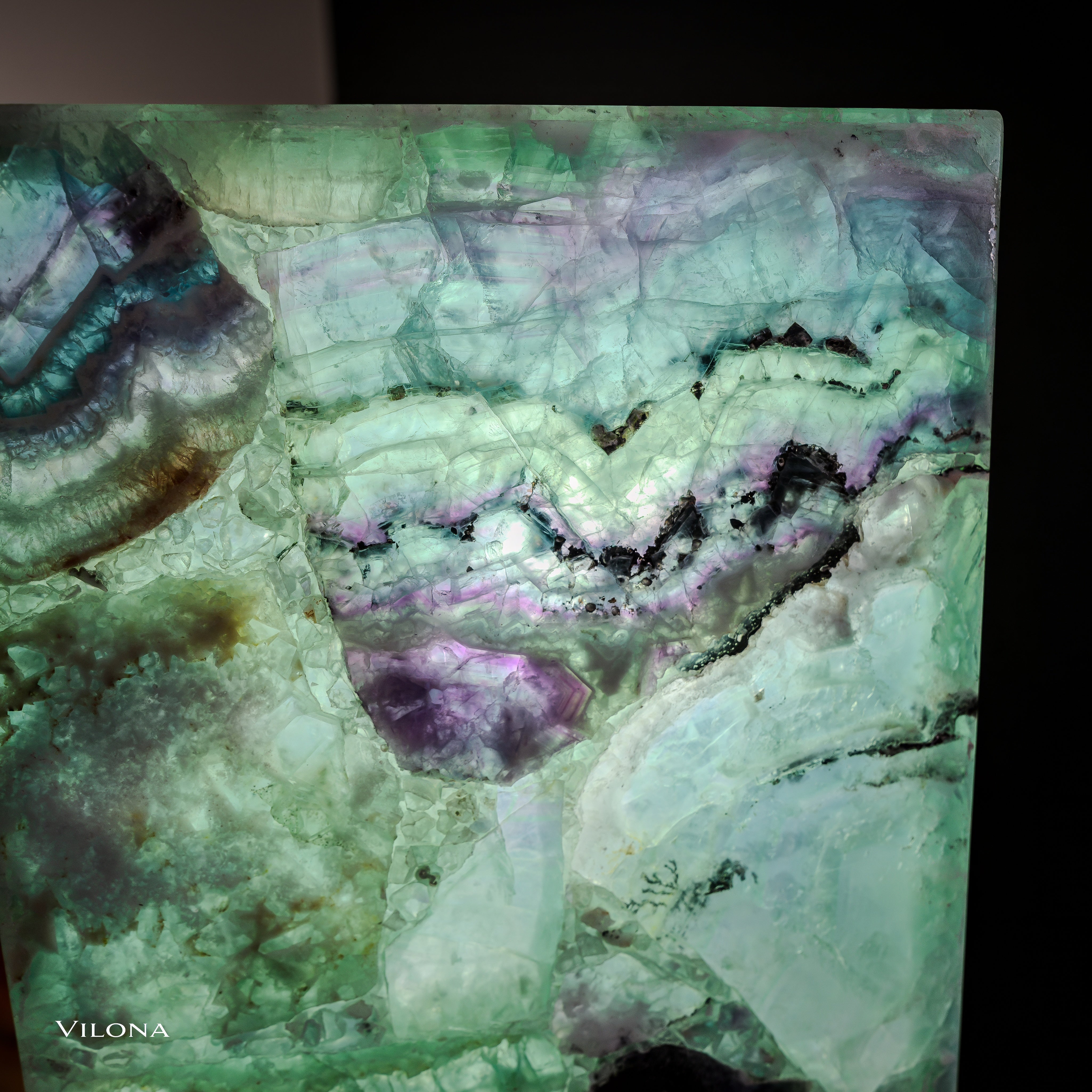 Fluorite Floor Lamp - Medium - 47"H x 8"W - Square (13/19)