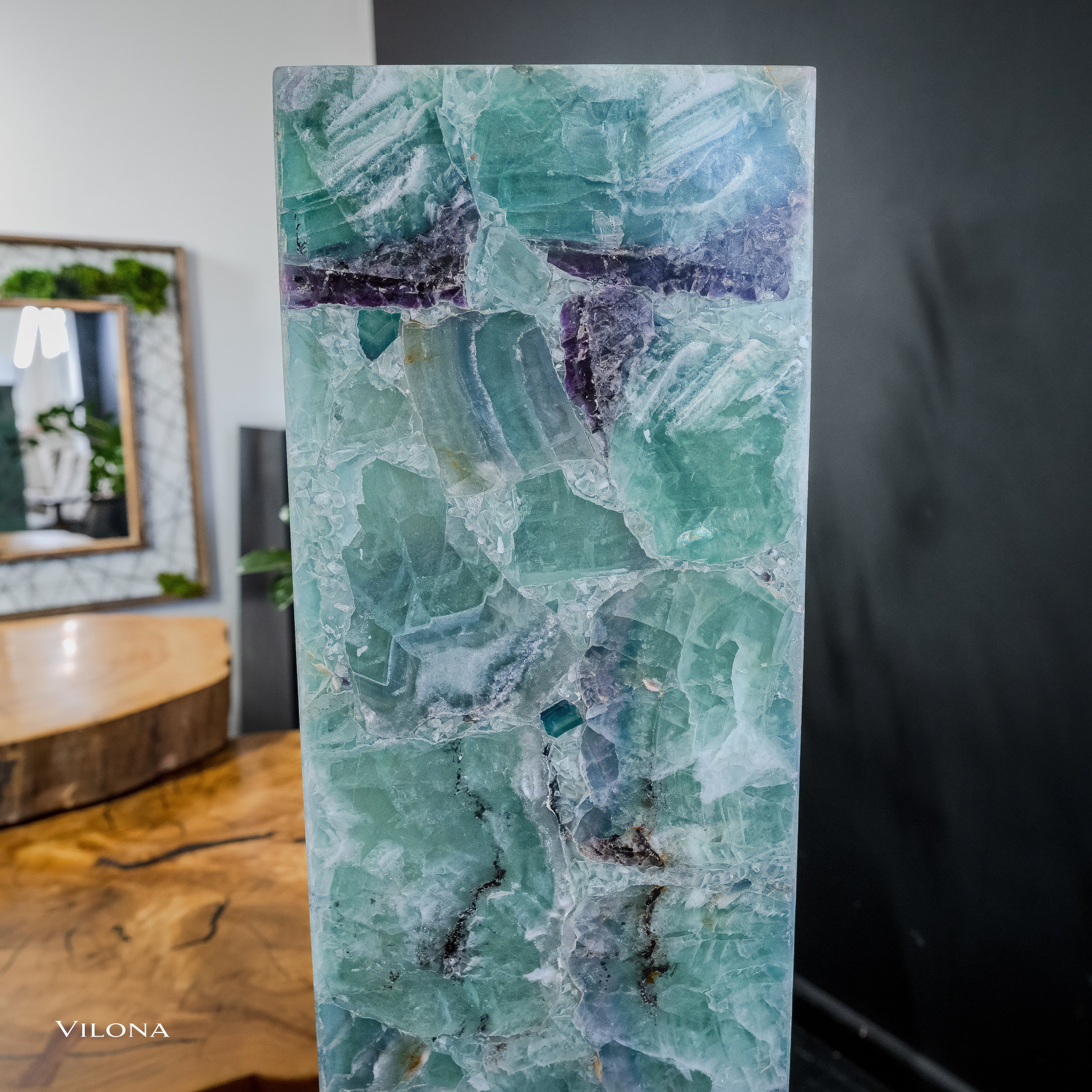 Fluorite Floor Lamp - Medium - 47"H x 8"W - Square (13/19)