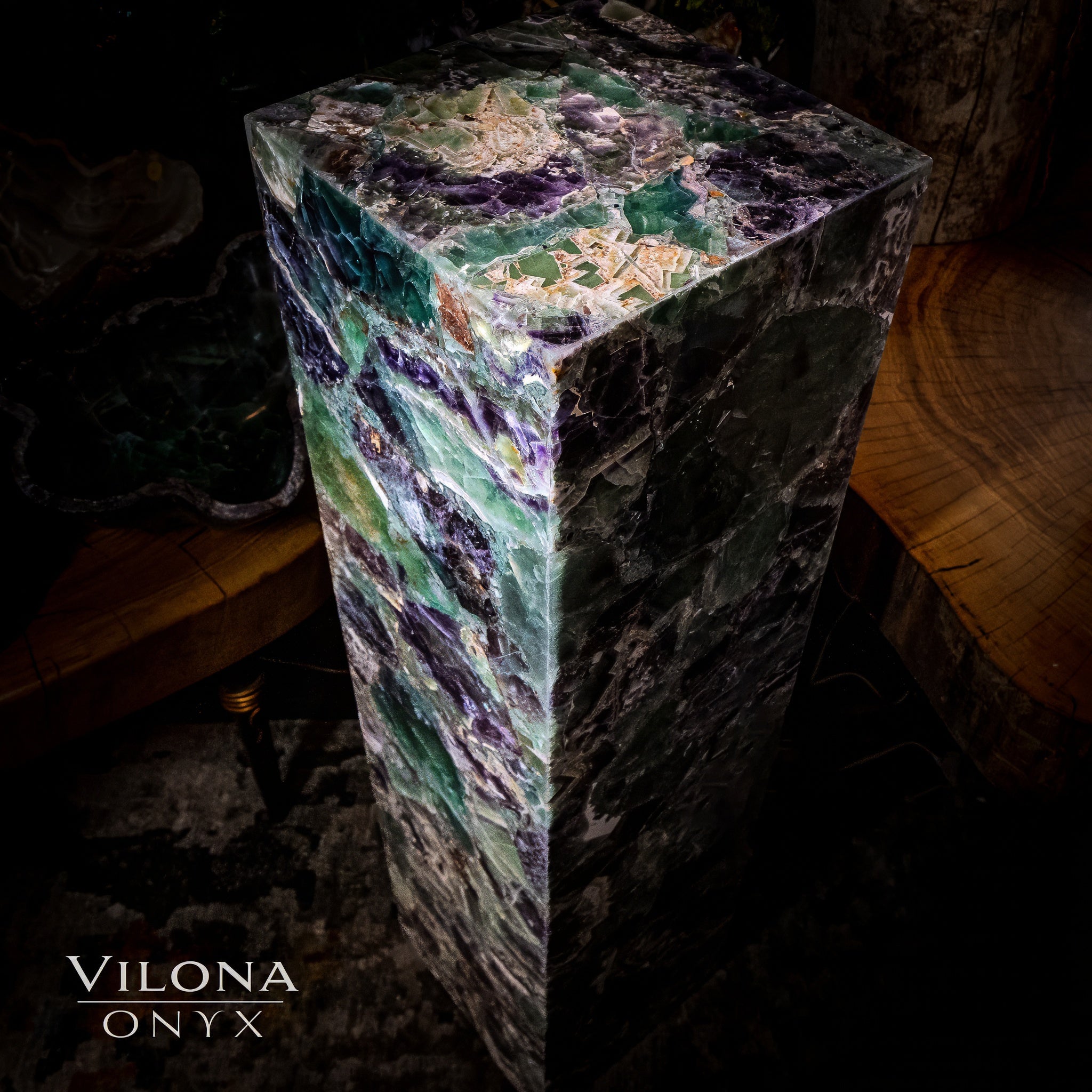 Fluorite Crystal Floor Lamp #5