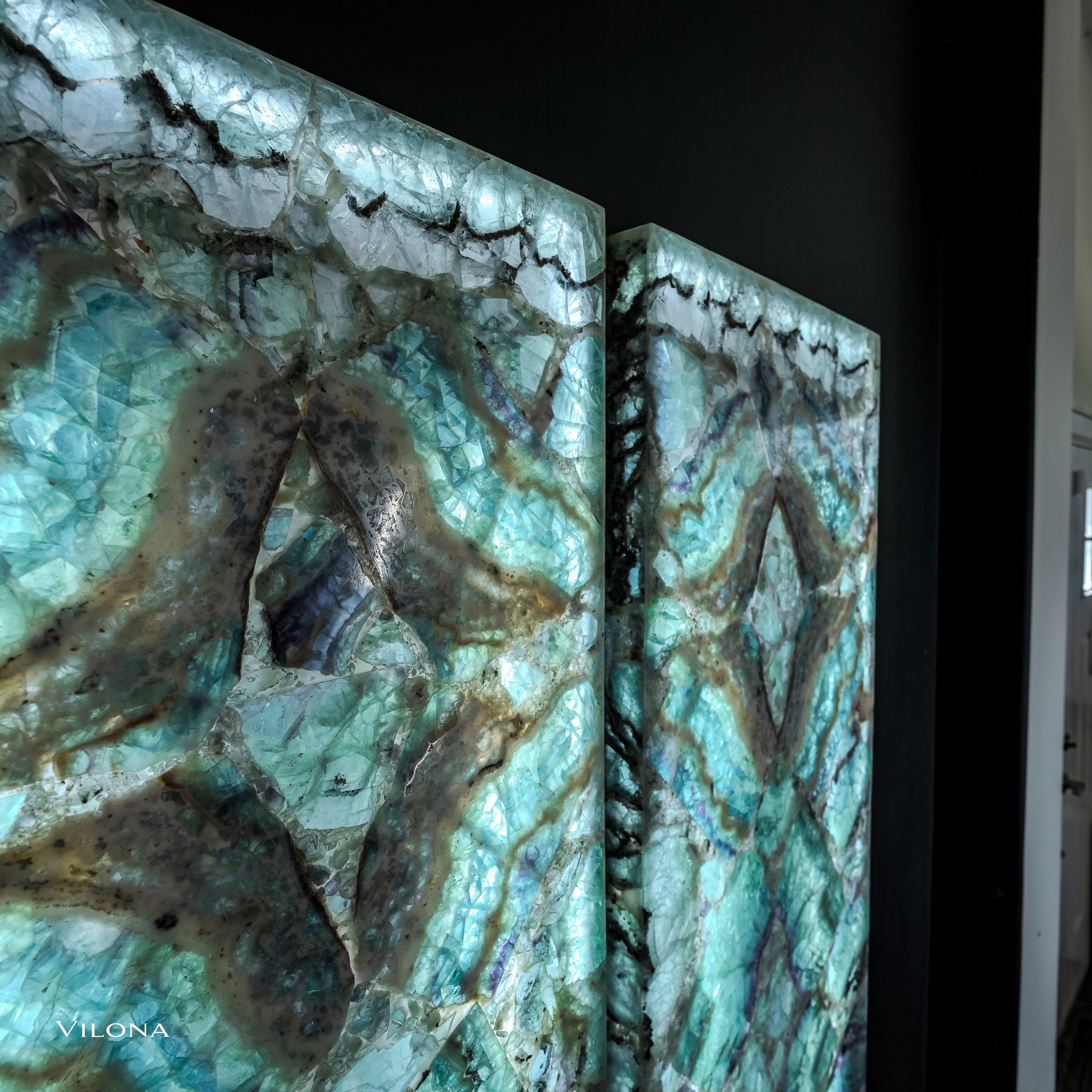 Fluorite Crystal Wall Panels (Set #5 Out Of 7)