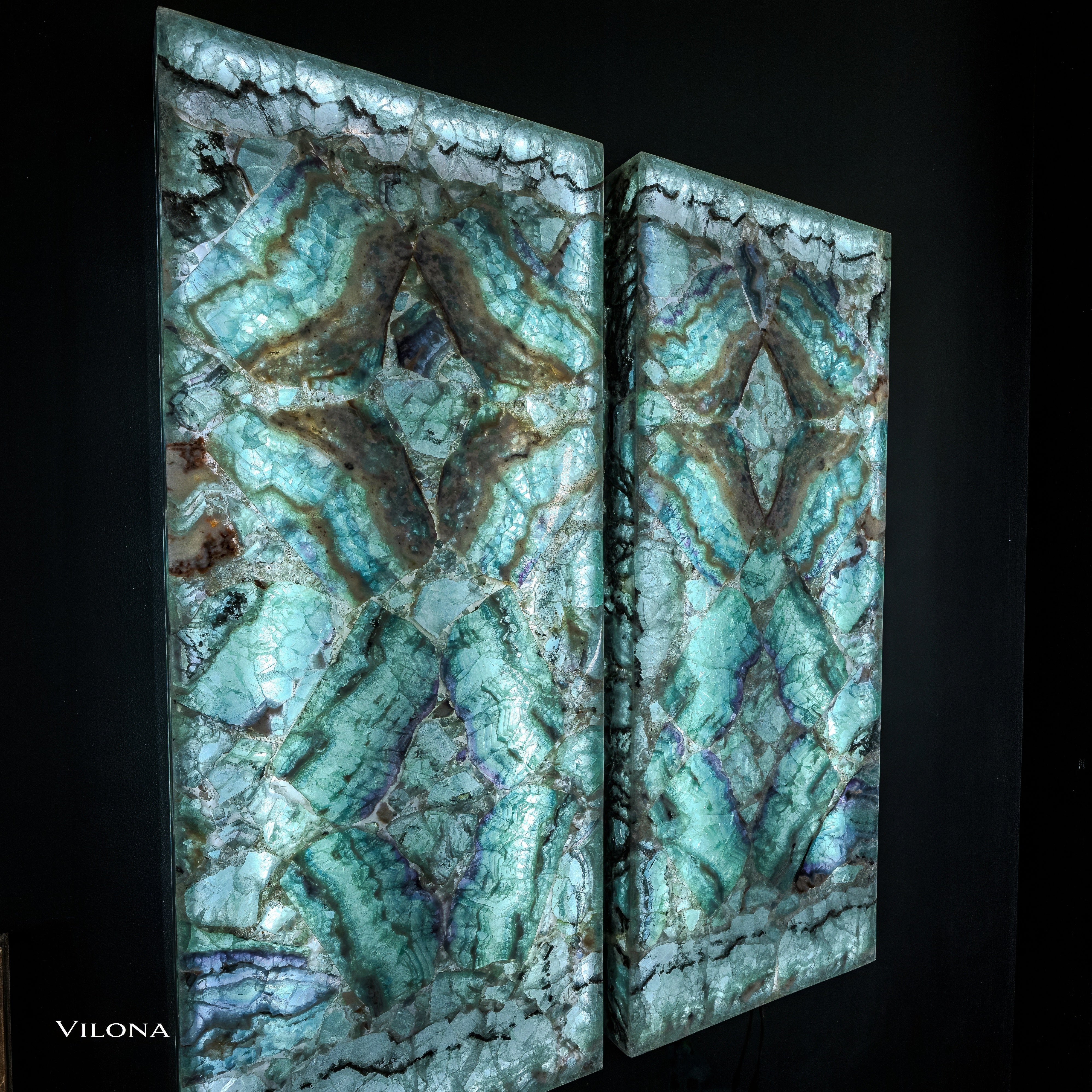 Fluorite Crystal Wall Panels (Set #5 Out Of 7)