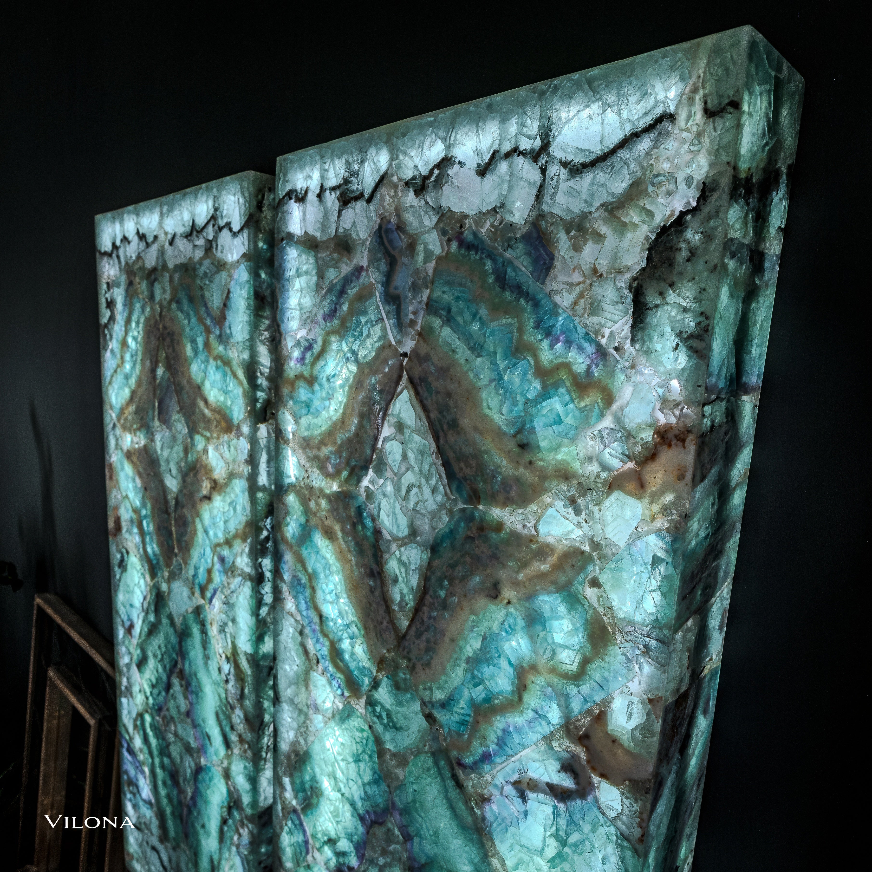 Fluorite Crystal Wall Panels (Set #5 Out Of 7)
