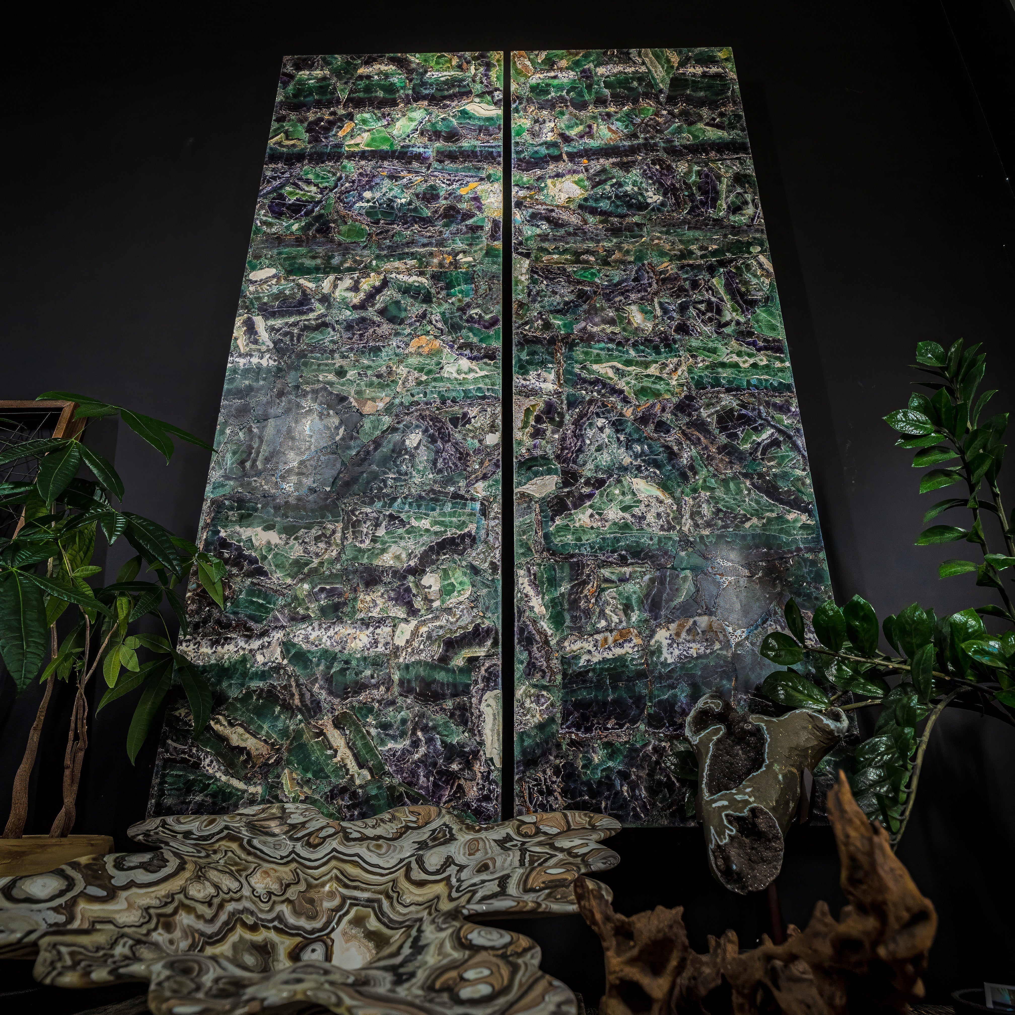 Fluorite Crystal Wall Panels (Set #6)