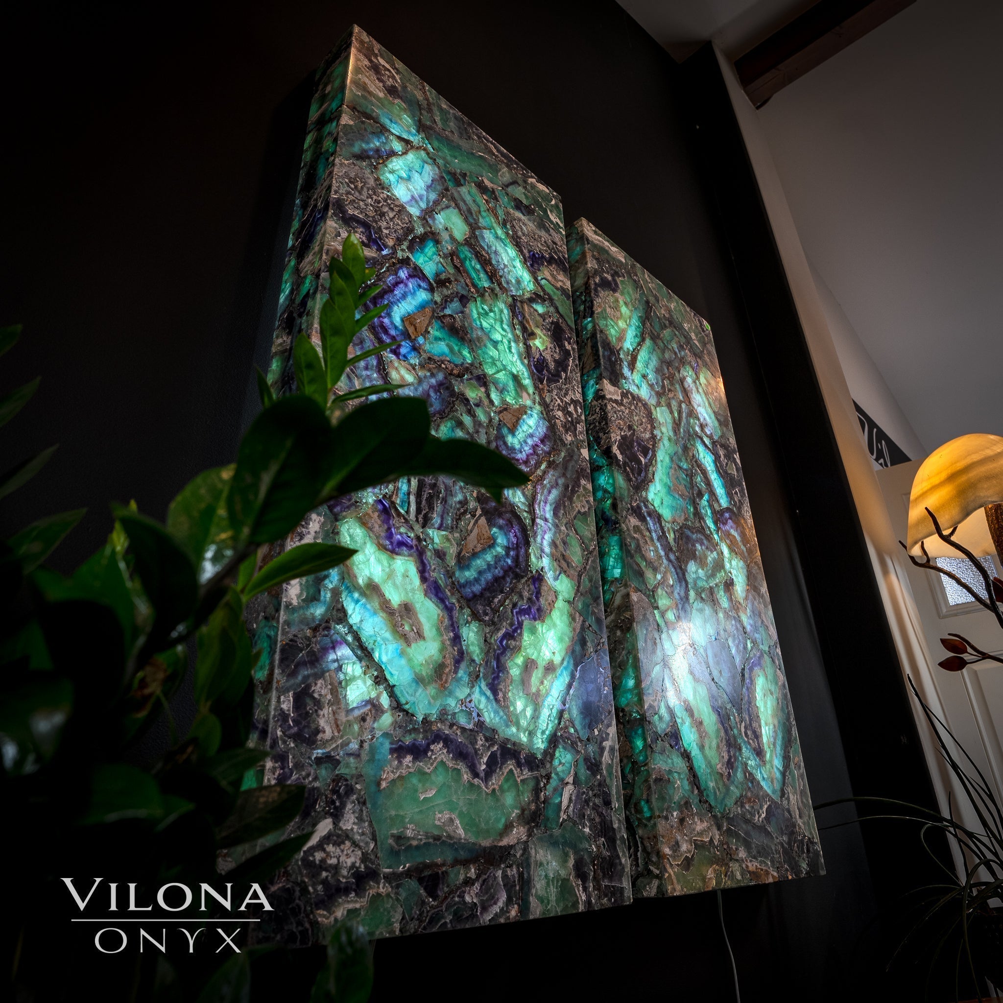 Fluorite Crystal Wall Panels (Set #7)