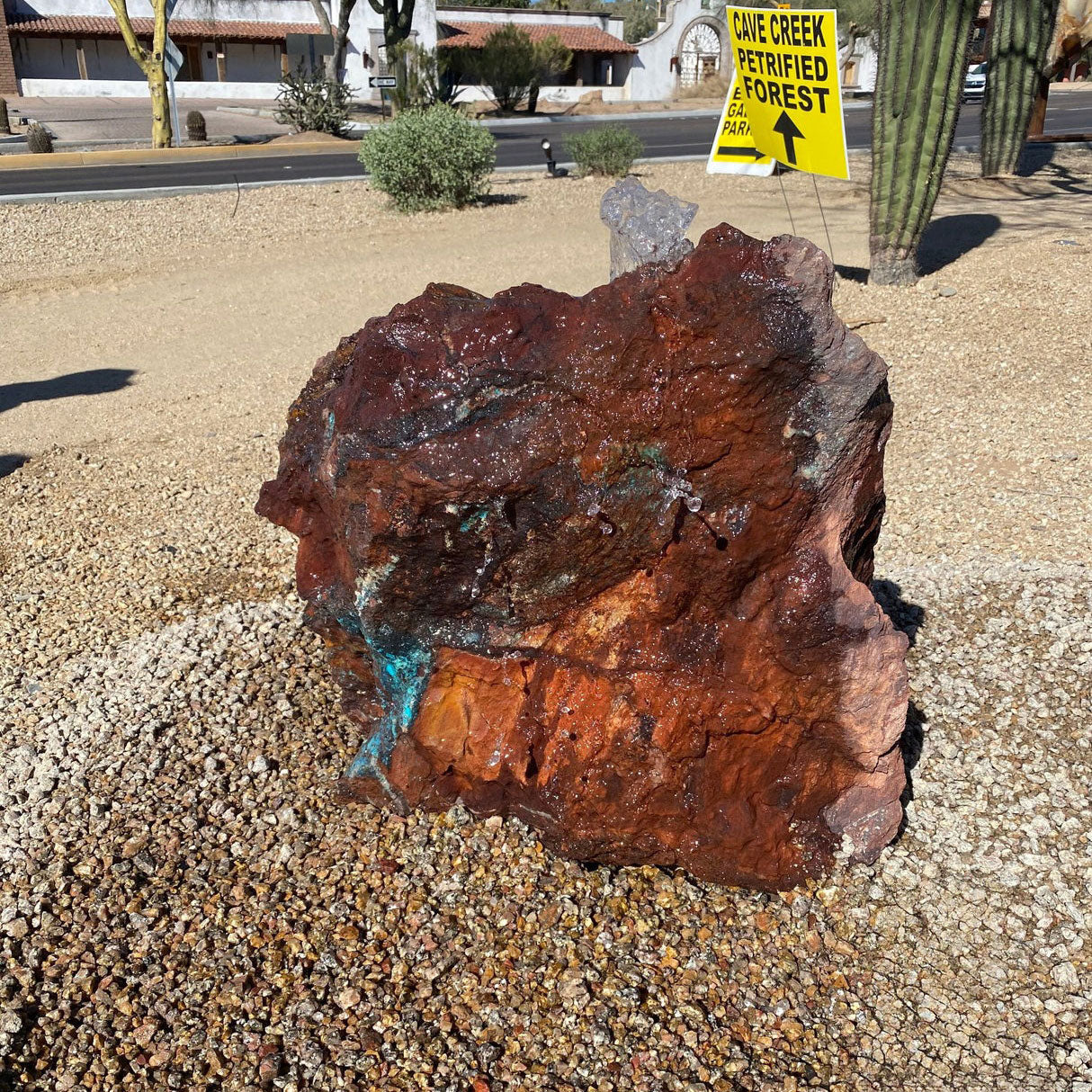 Arizona Copper Ore Fountain - Moonlight Mine Chrysocolla & Specular Hematite