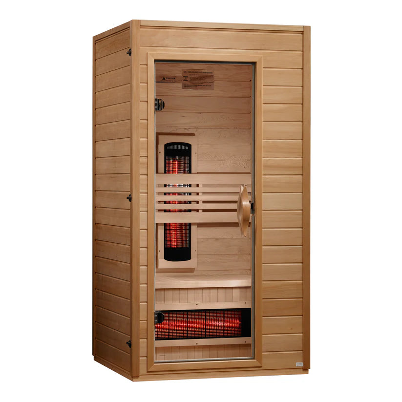 Dynamic Santorini 1-2 Person Full Spectrum Near Zero EMF FAR IR Sauna