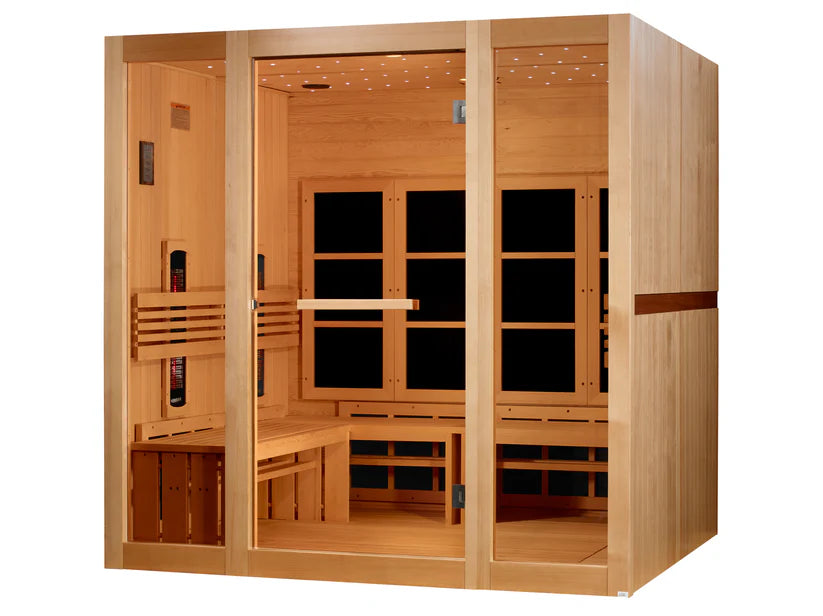 Golden Designs 8 Person Full Spectrum Near Zero EMF FAR IR Sauna