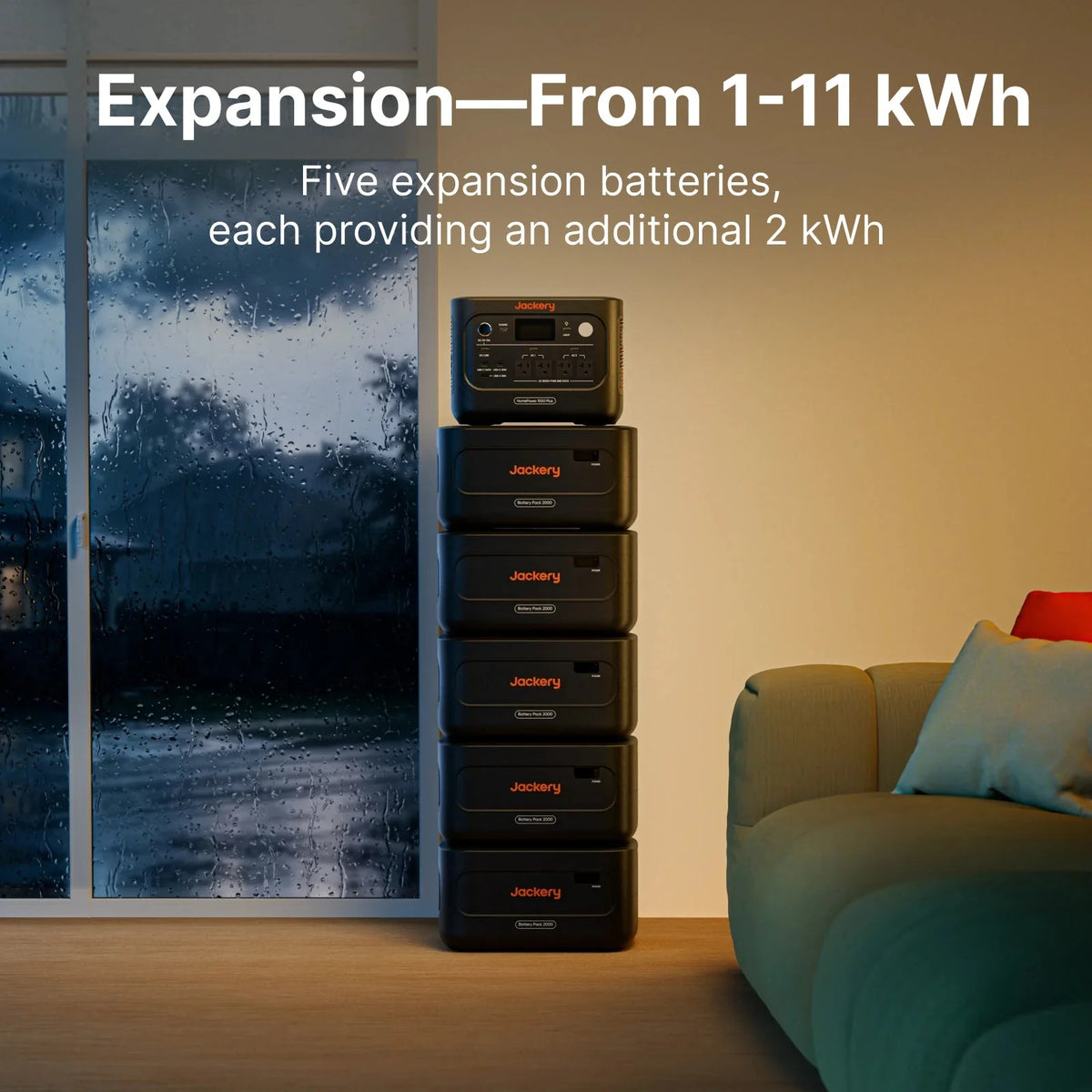 Jackery HomePower 1000 Plus v2 + Battery Pack 2000 Plus v2