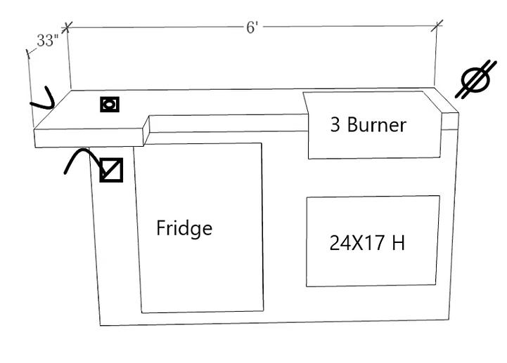 Mini Maui Kitchen Island