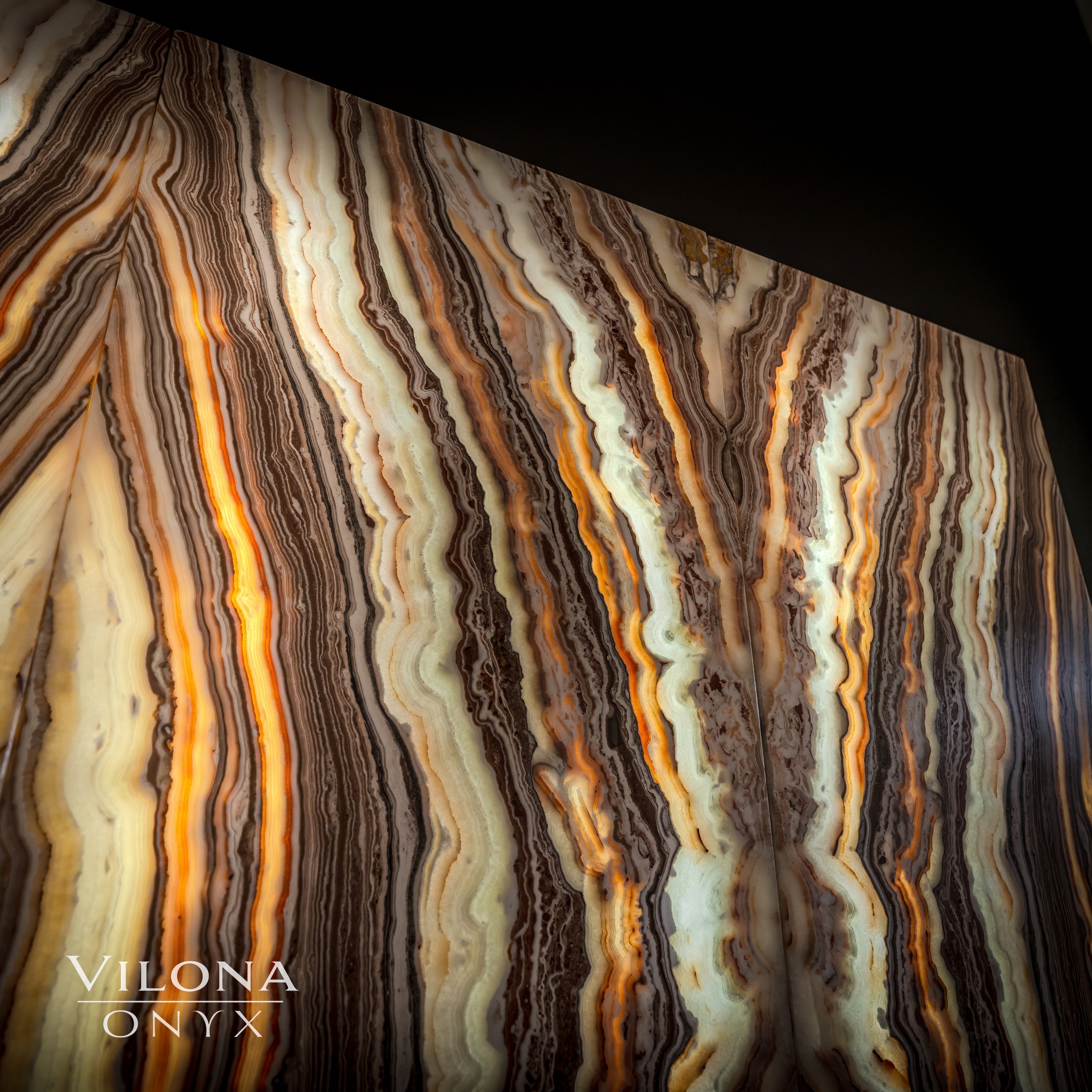 Sahara Onyx Wall Panels (Exotic Quad Set #4)