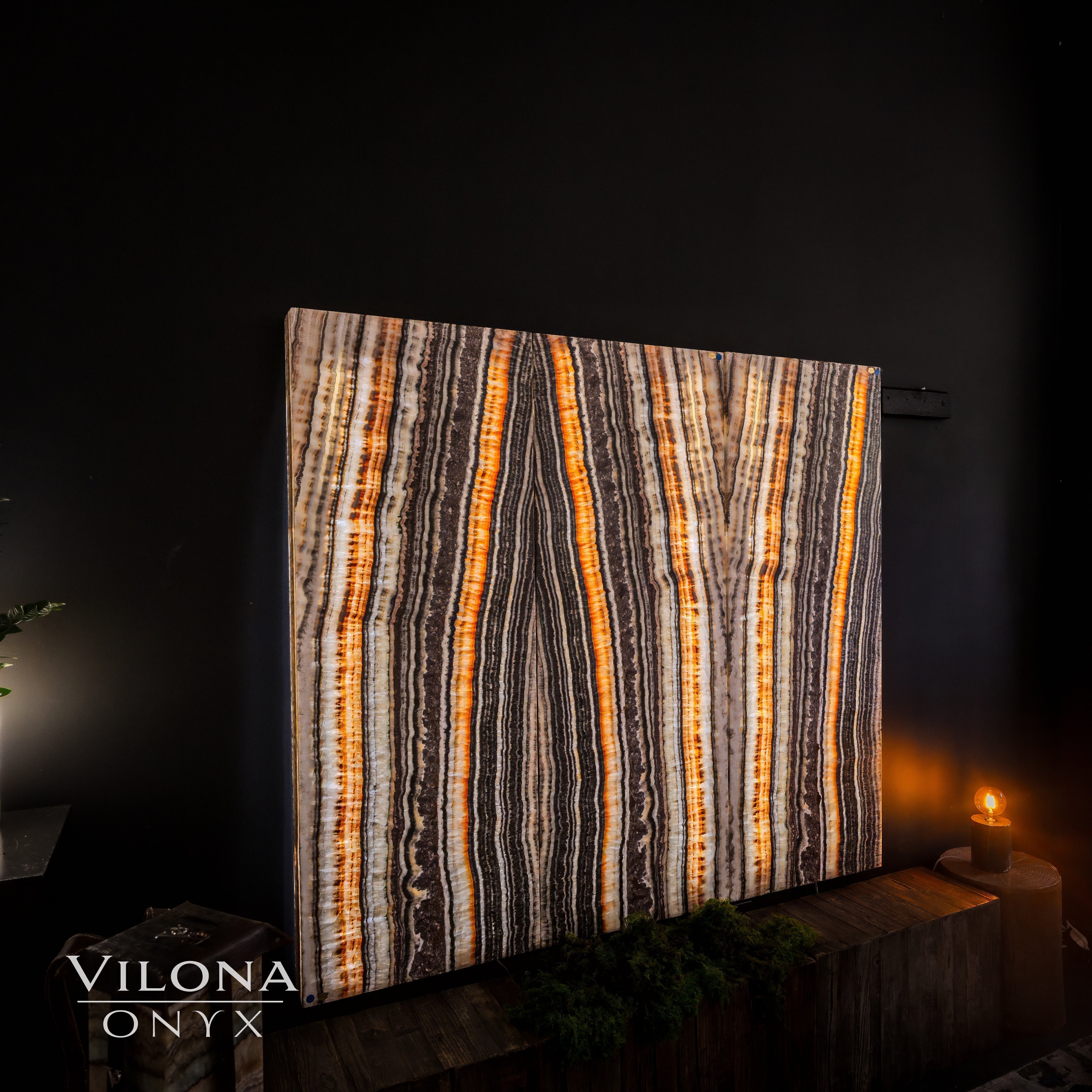Tangerine Onyx Wall Panels (Set #1)