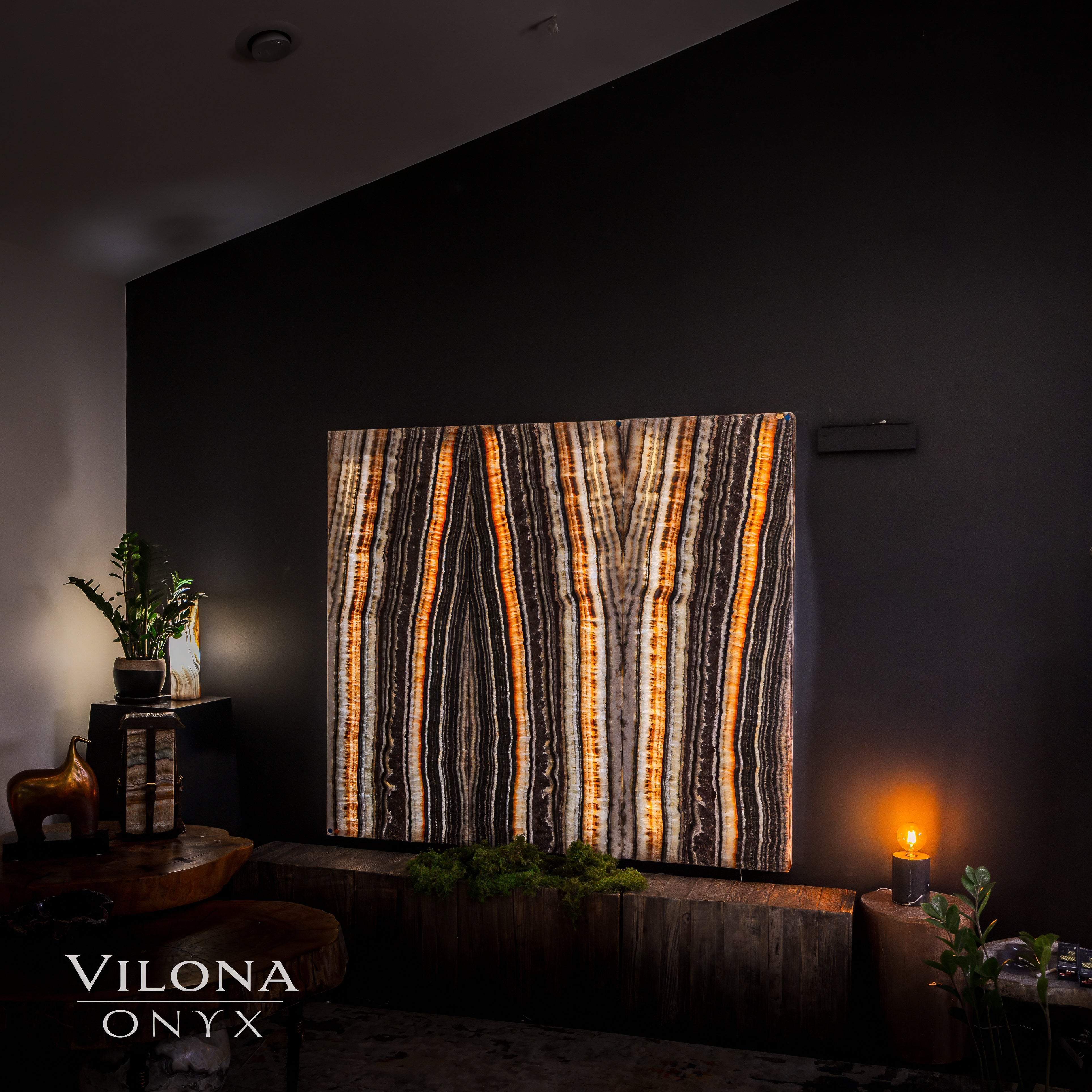 Tangerine Onyx Wall Panels (Set #1)