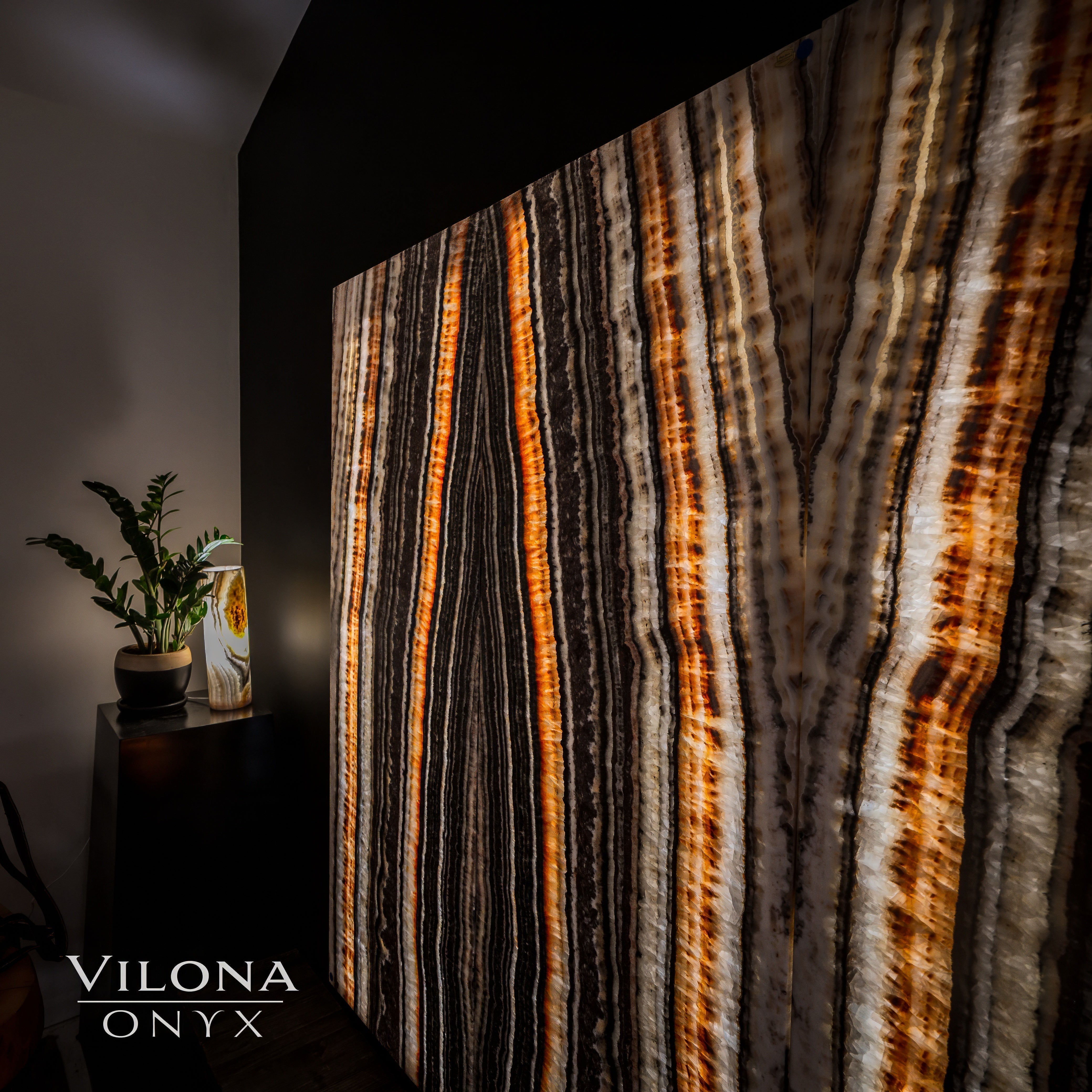 Tangerine Onyx Wall Panels (Set #1)