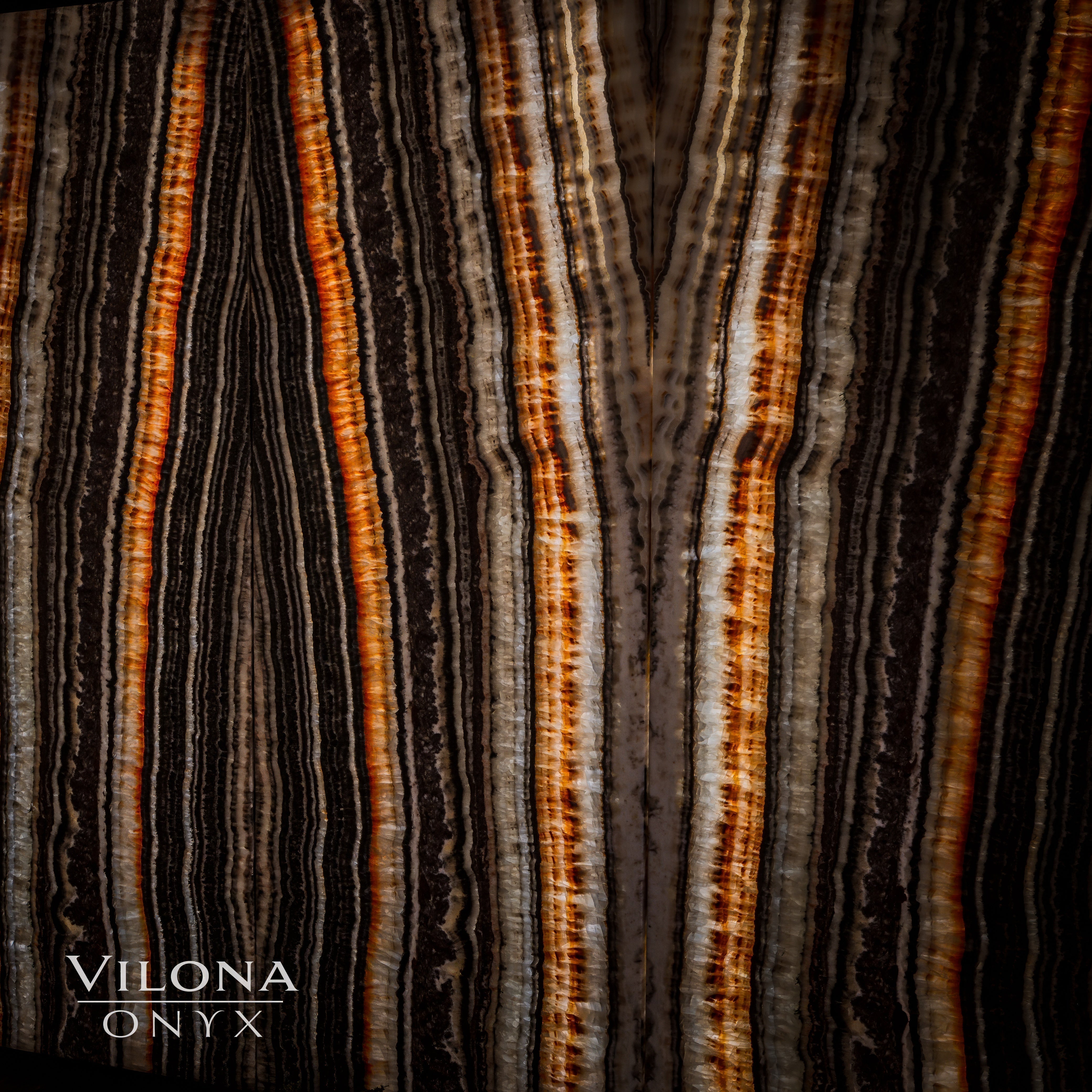 Tangerine Onyx Wall Panels (Set #1)